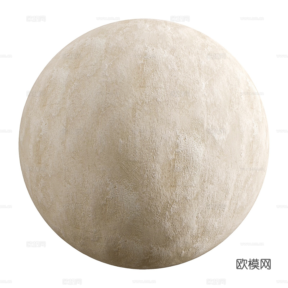 1 灰泥 - 广场米色3d模型下载