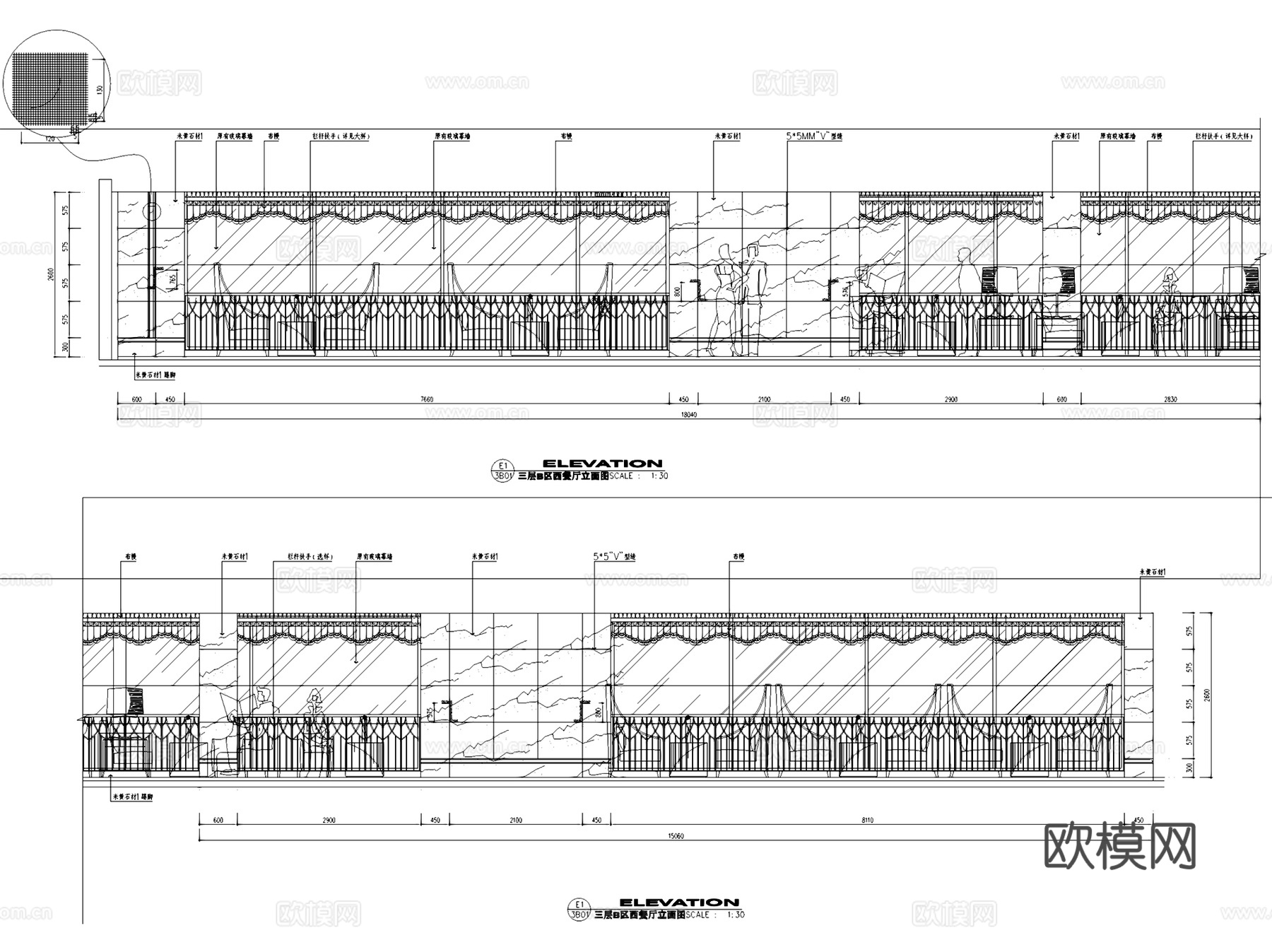 昆山隆祺丽景国际酒店室内工装CAD施工图cad施工图