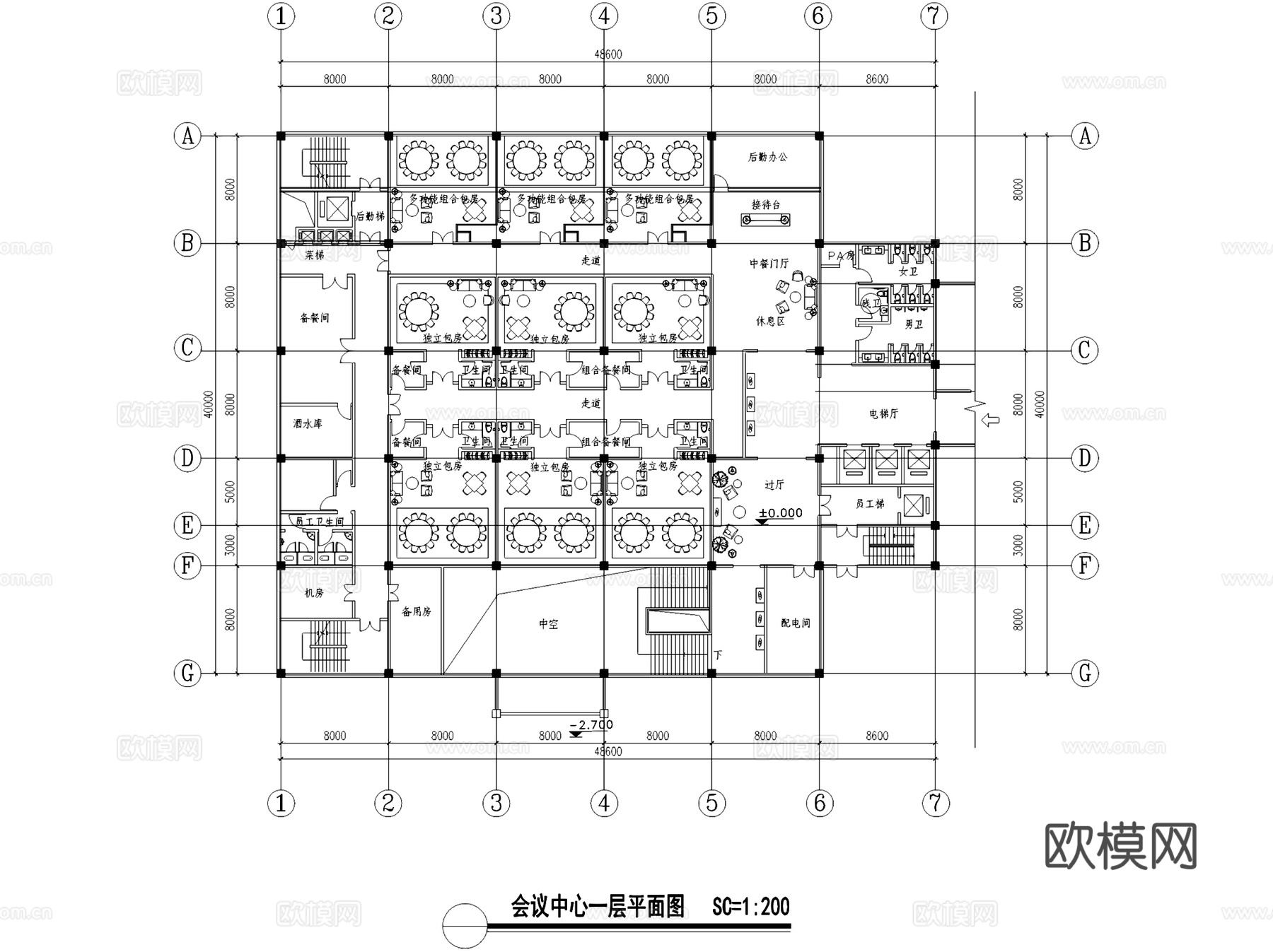 兴化温泉度假酒店建筑CAD施工图cad施工图