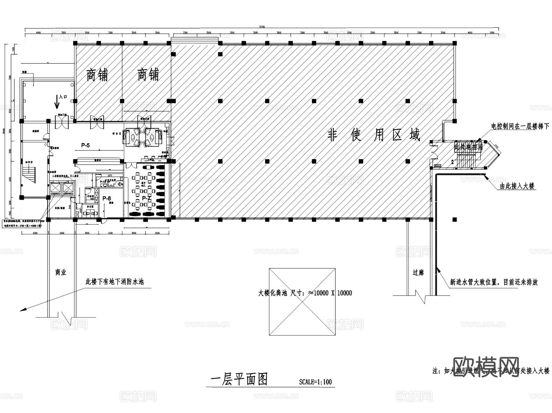 苏州汉庭快捷酒店室内工装CAD施工图cad施工图