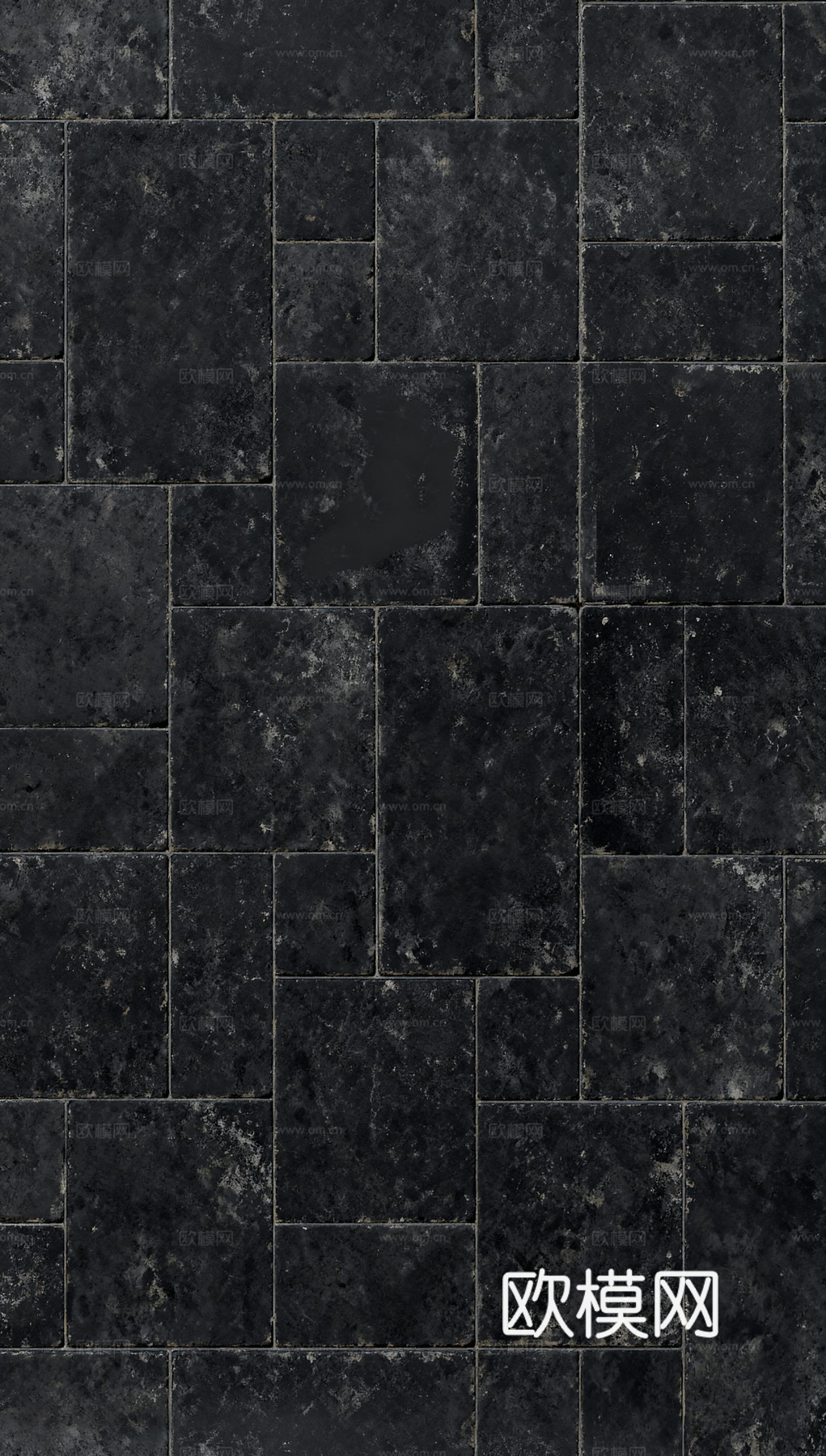 侘寂古堡砖 无缝 黑色做旧仿古砖 黑色复古砖 工业风做旧黑砖