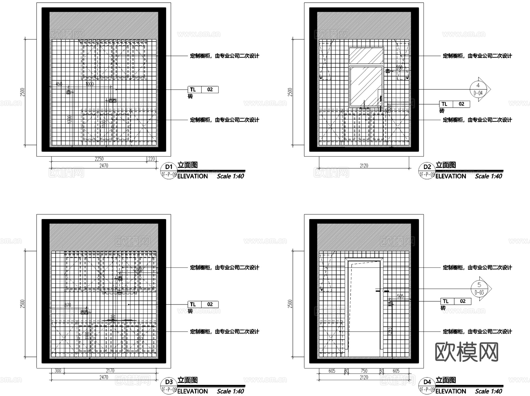 招商蛇口青岛海德公学E地块展示区E1欧式样板间室内家装CADcad施工图