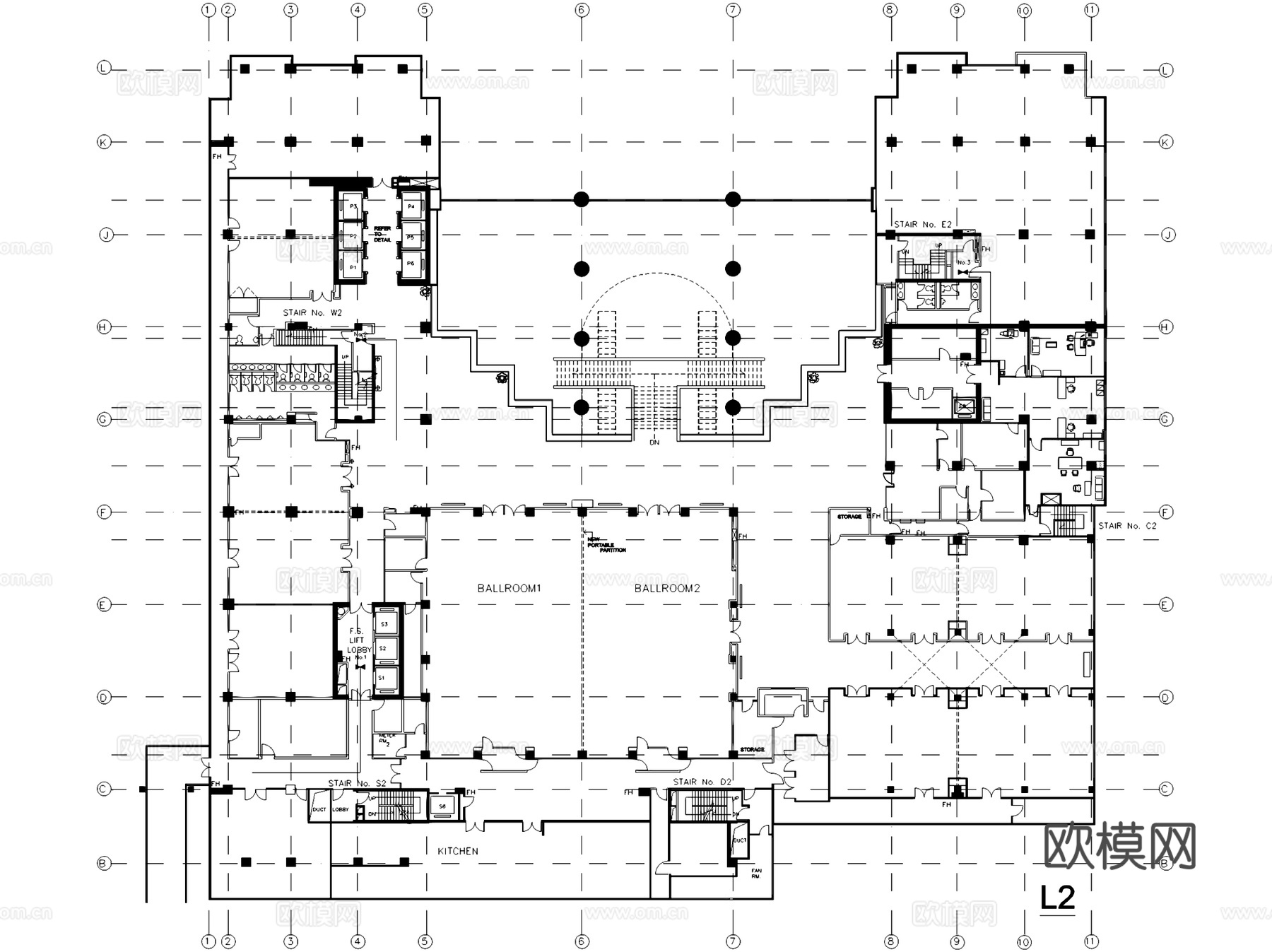 北京王府半岛酒店改造现状建筑CAD施工图cad施工图