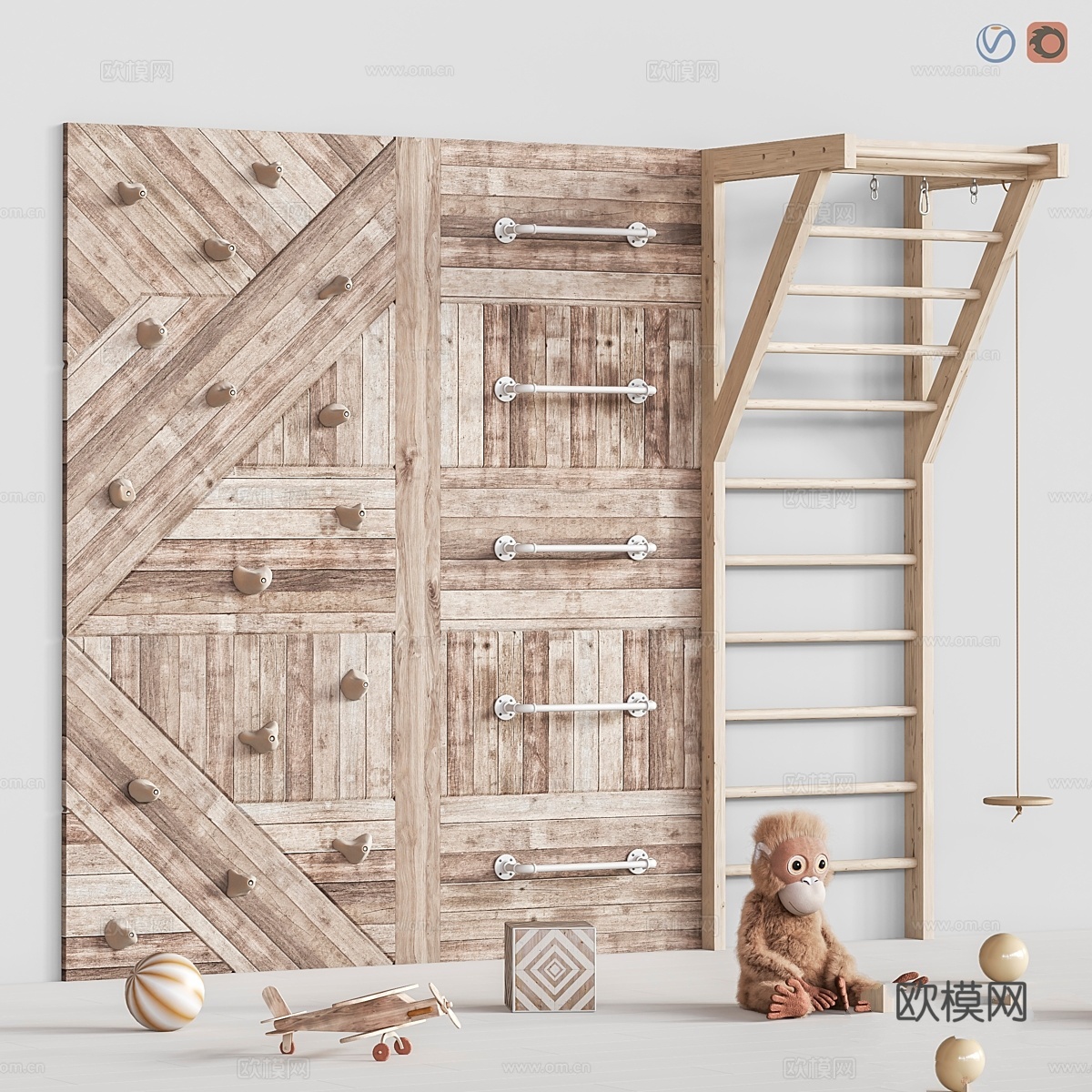 玩具与家具套装873d模型下载