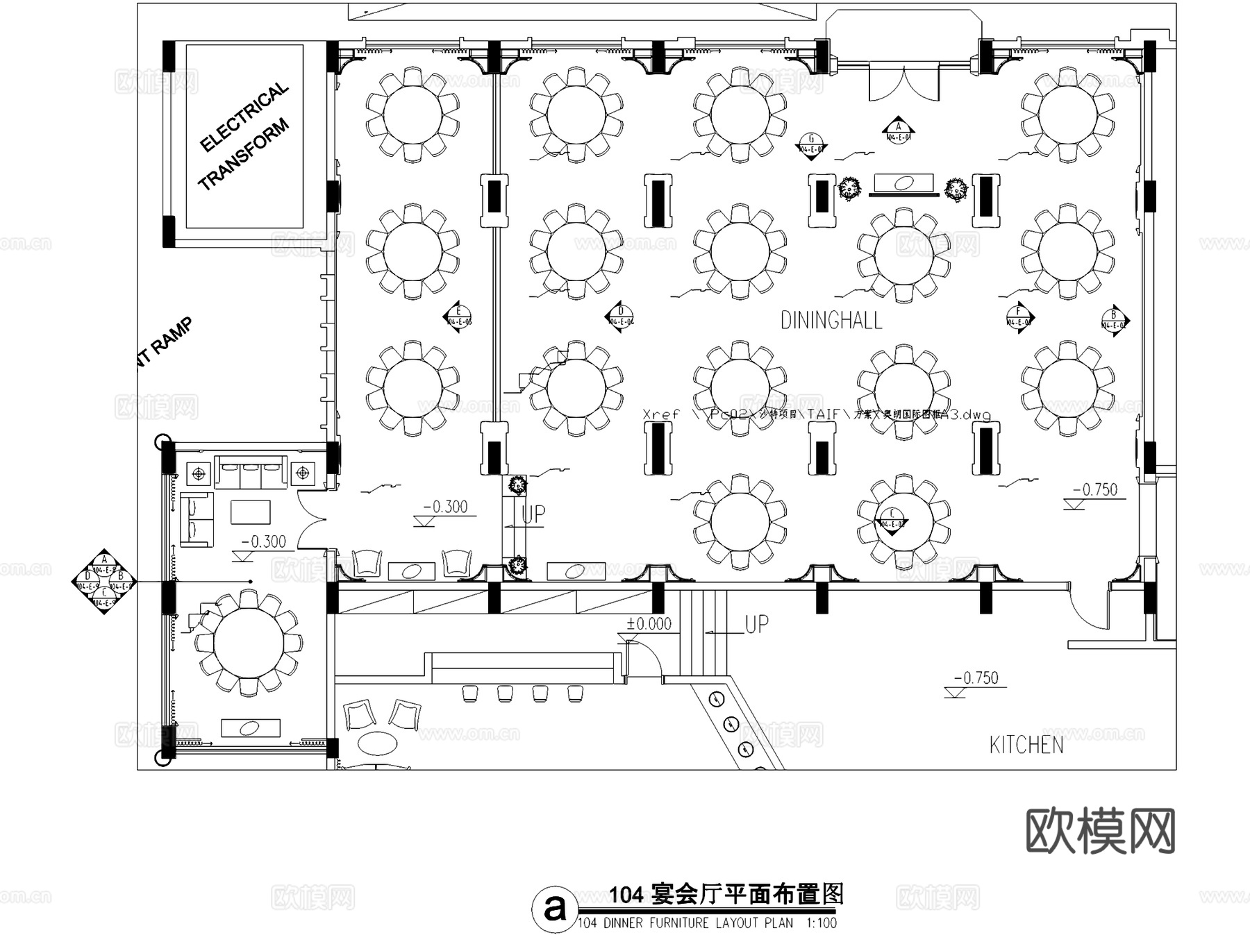 沙特TAIF塔伊夫酒店室内工装CAD施工图cad施工图