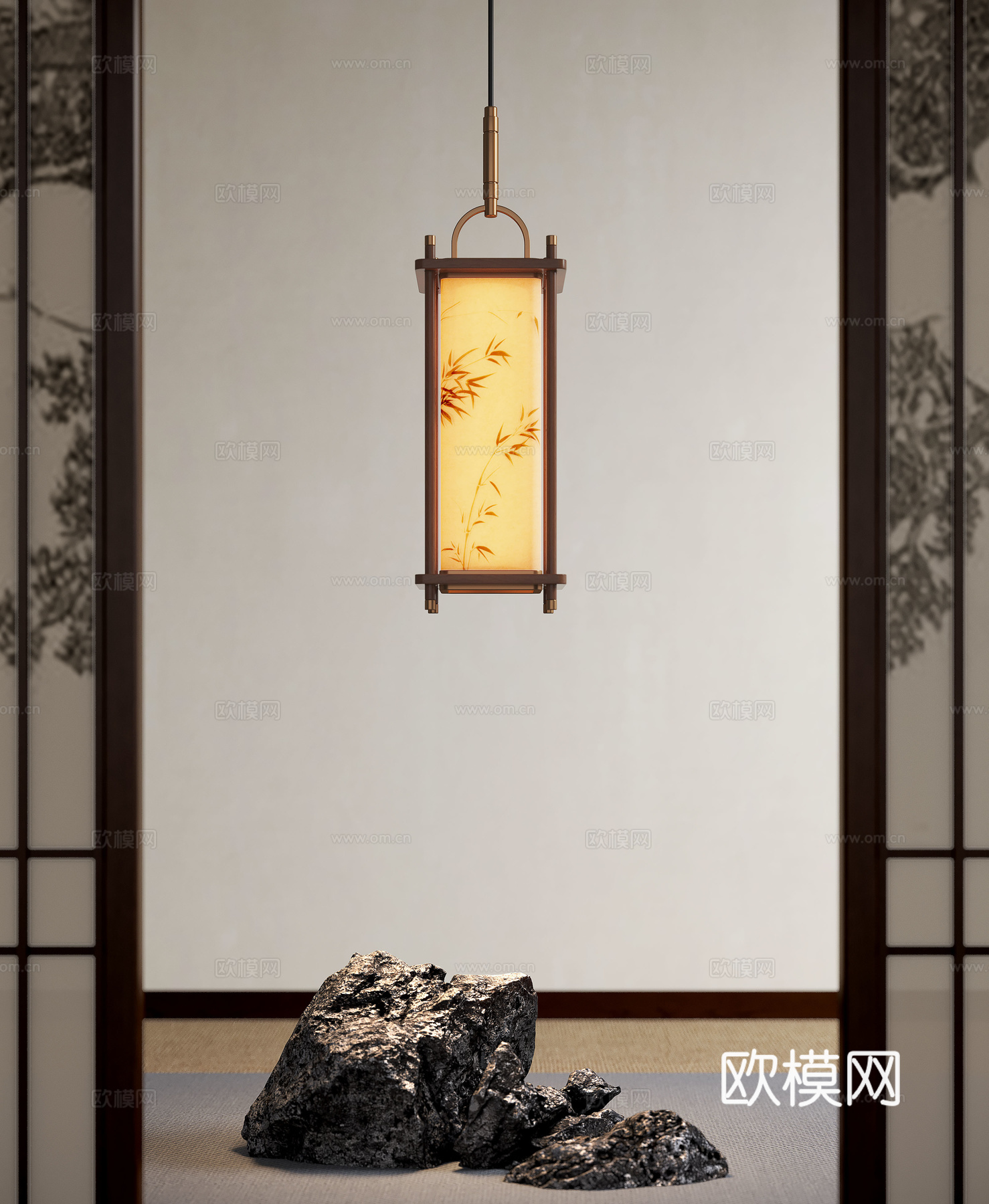 宋式吊灯 吊灯 装饰吊灯  小吊灯  艺术吊灯su模型
