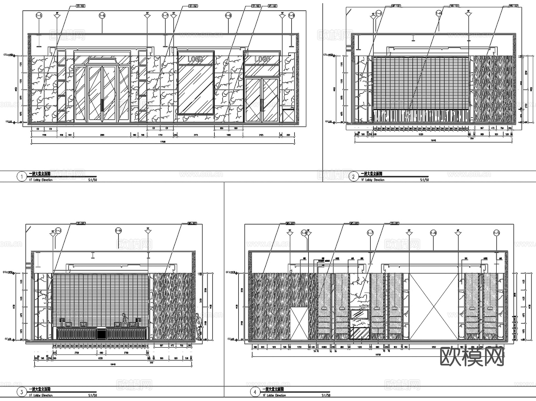 海航首府雅诗阁酒店室内工装CAD施工图cad施工图