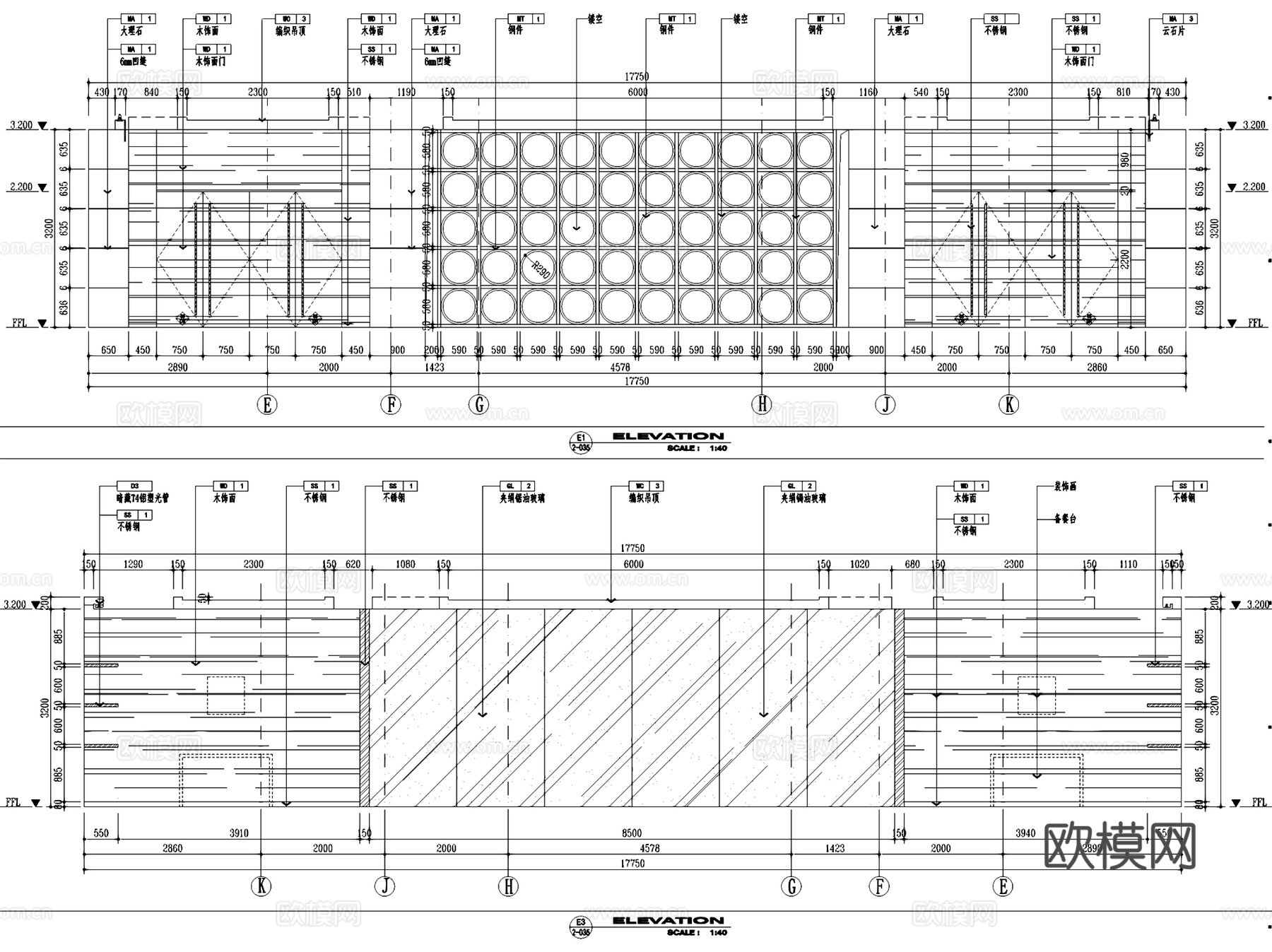 富阳馆驿里1号酒店室内工装CAD施工图cad施工图