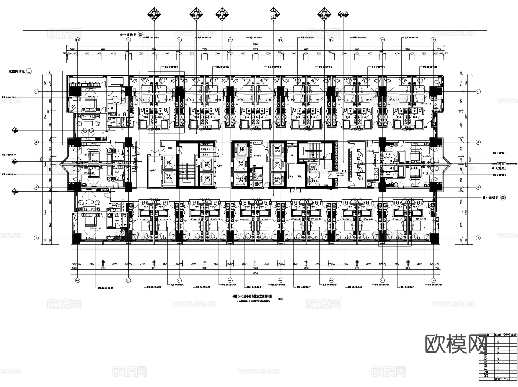 大鼎世纪广场戴斯大酒店客房室内工装CAD施工图cad施工图
