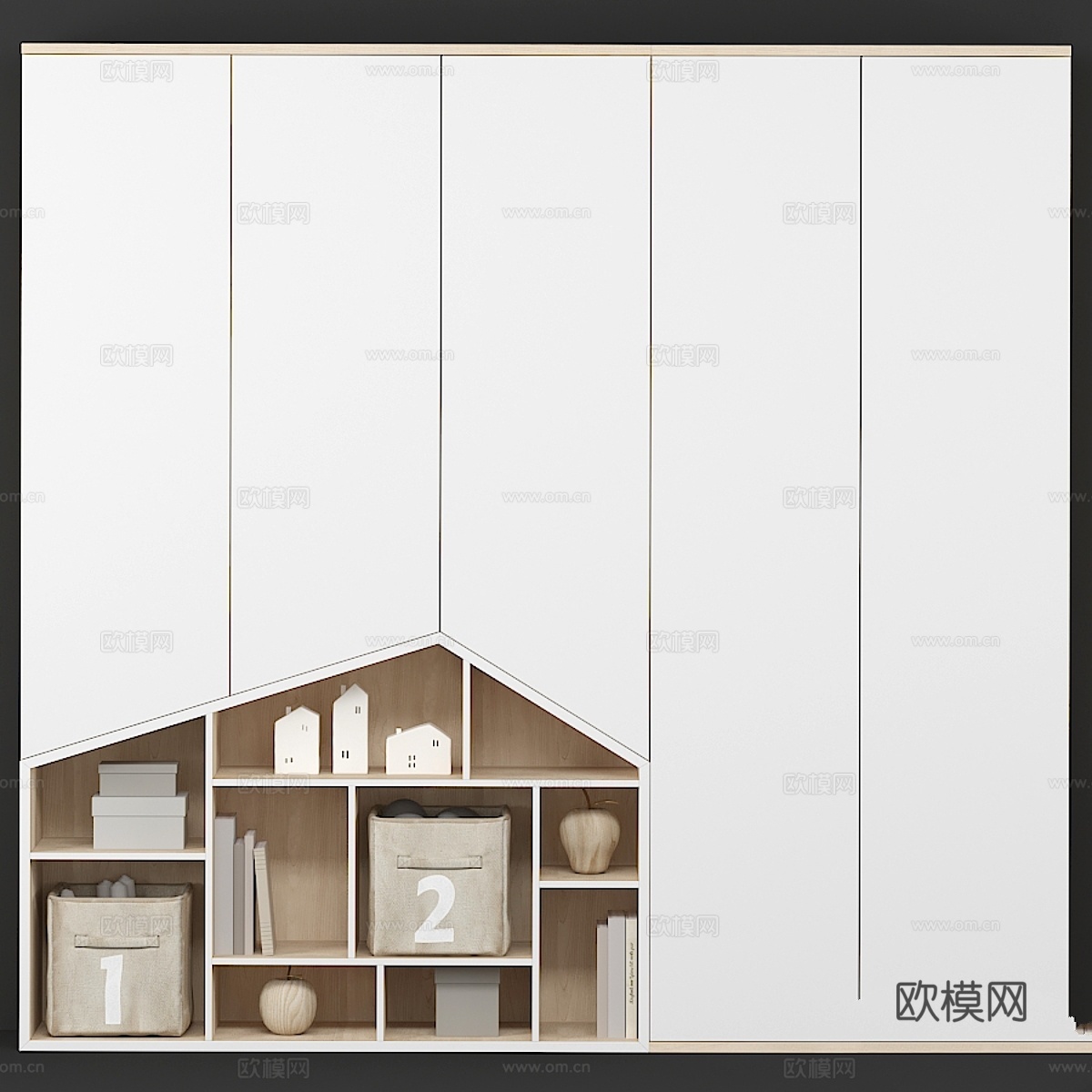 儿童家具定制 儿童柜3d模型下载