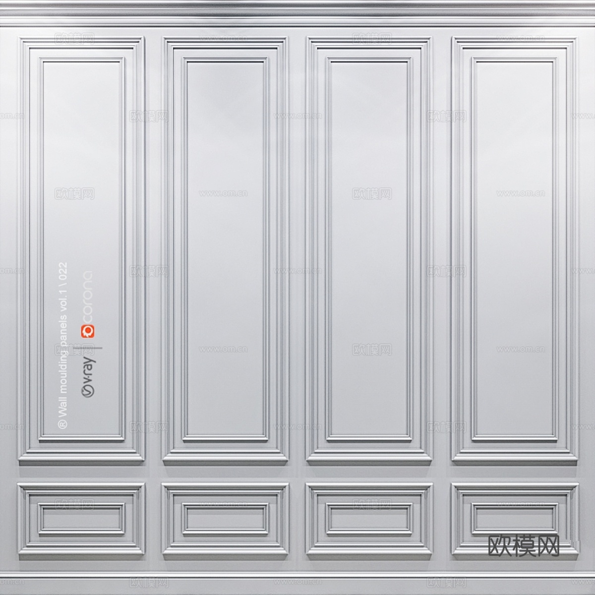 墙饰板卷1.0223d模型下载