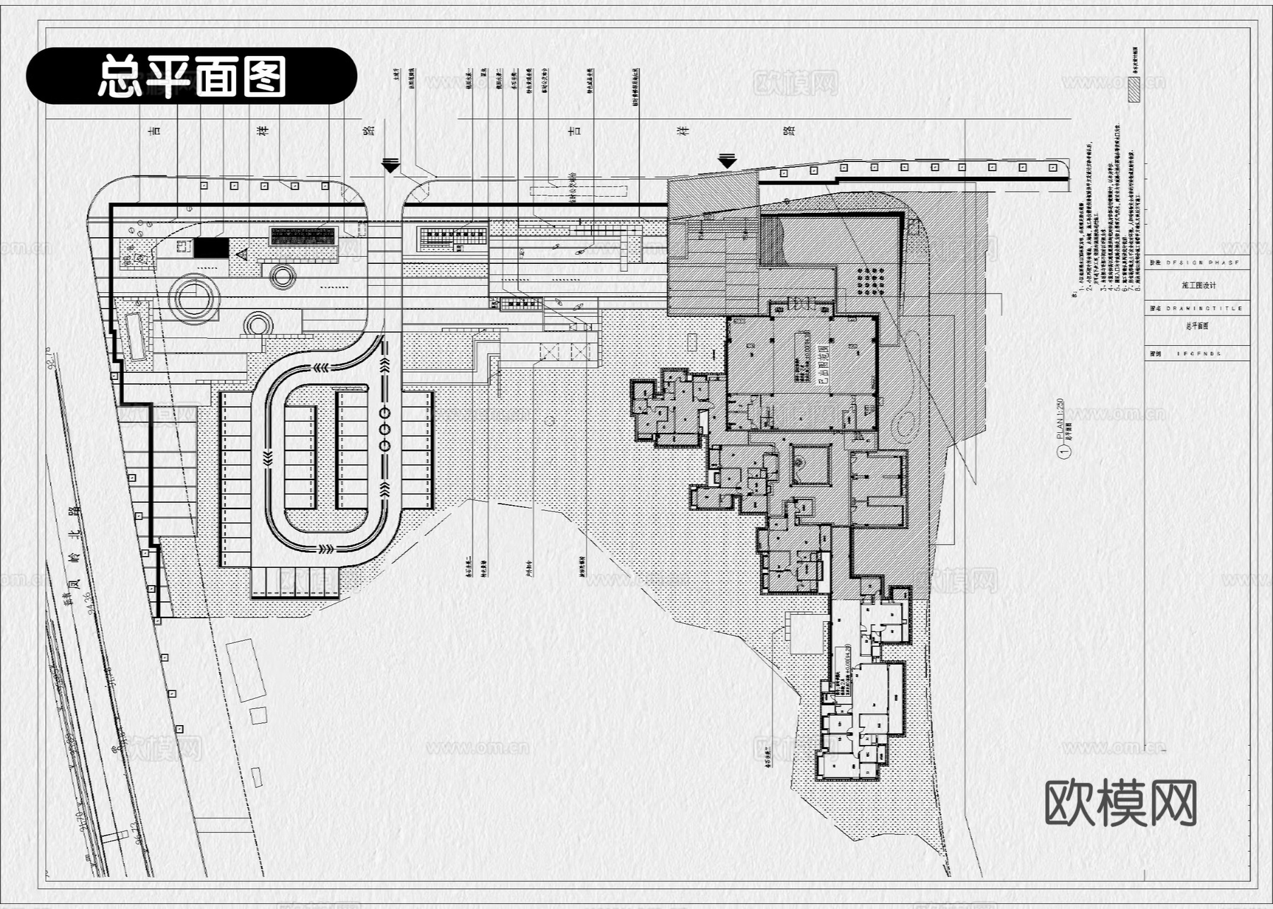 停车场景观 户外停车场 生态停车场 停车位 室外停车场cad施工图
