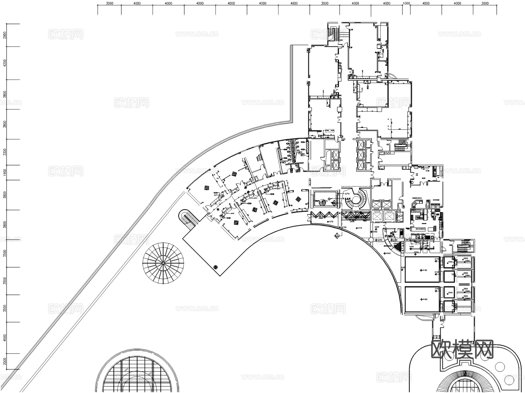 深圳欢乐假日酒店室内工装CAD施工图cad施工图