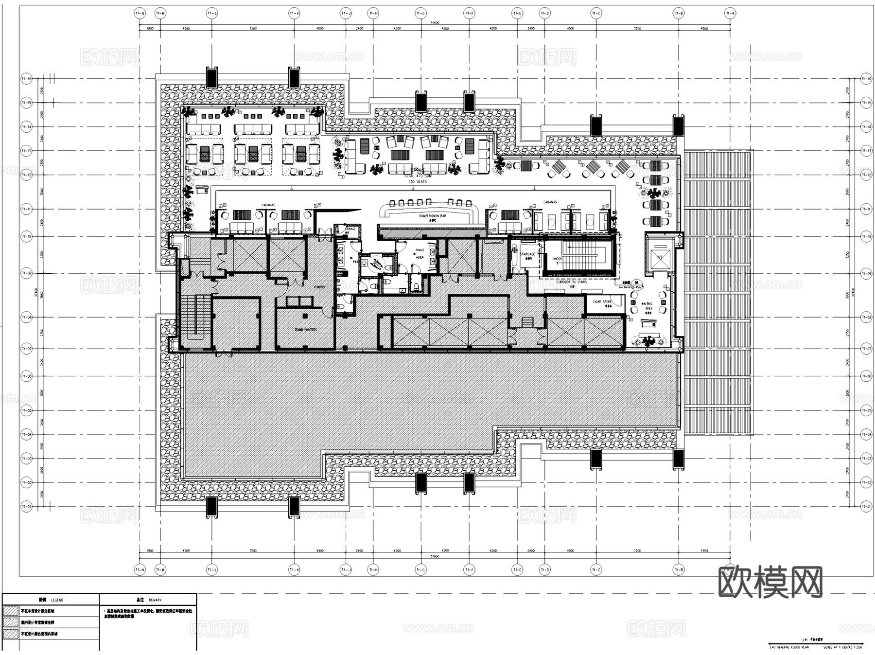 上海华侨城宝格丽酒店室内工装CAD施工图cad施工图