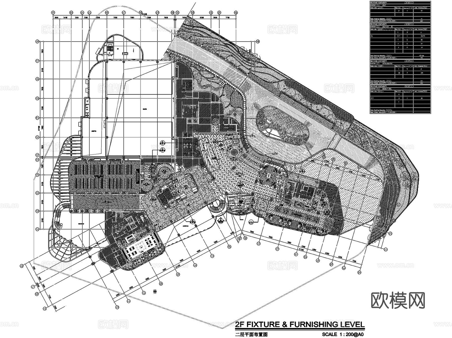 蛇口海上世界希尔顿酒店室内工装CAD施工图cad施工图