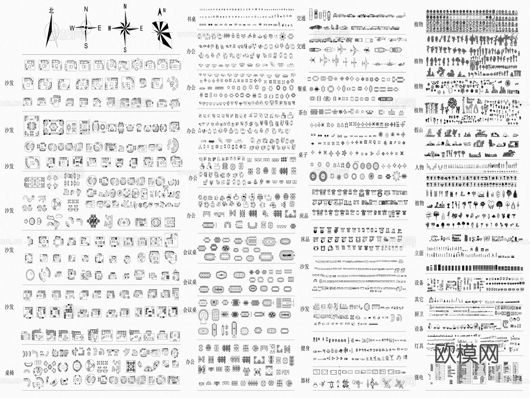 CAD图库cad施工图