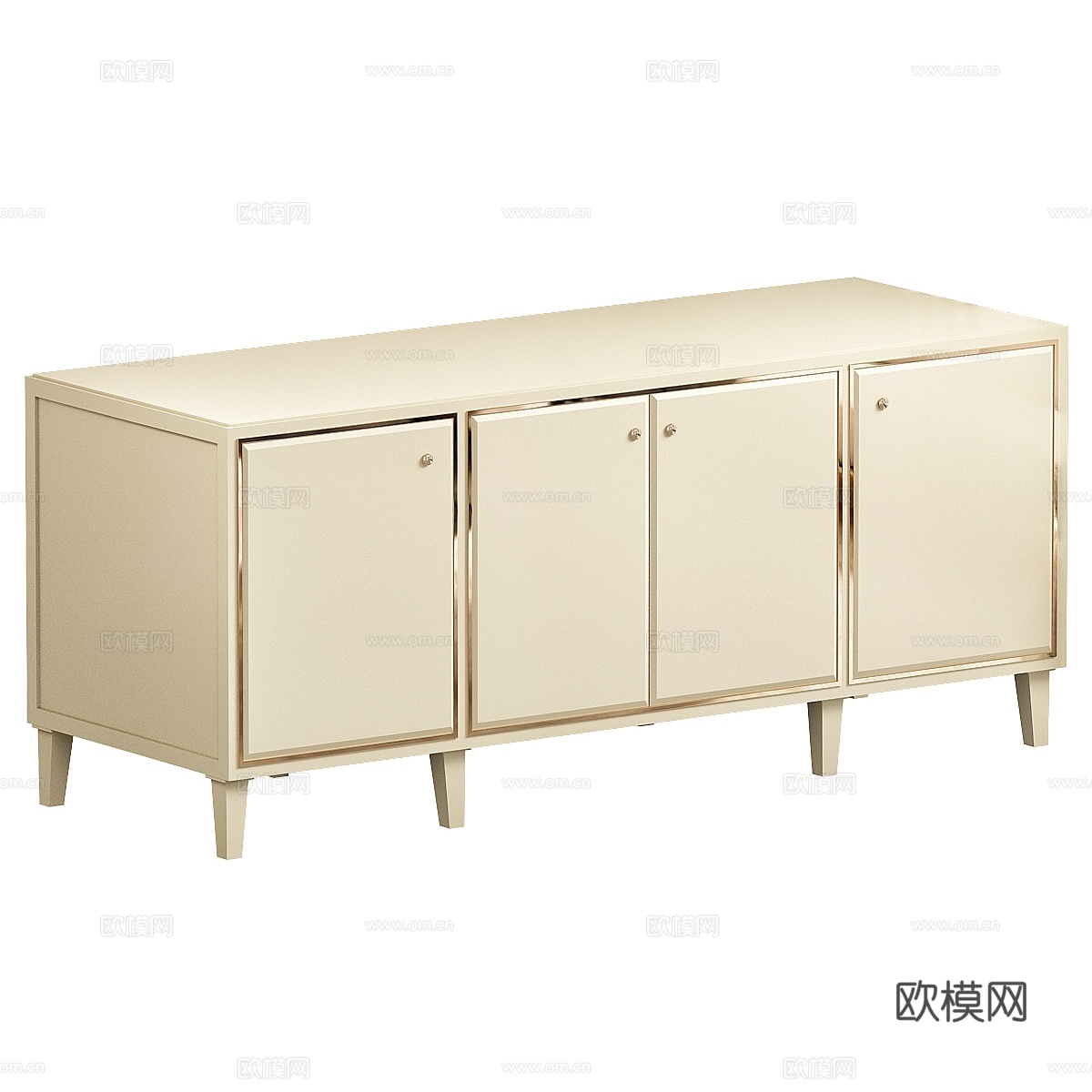 Barbara Barry Shadow and Stone 新古典玄关柜3d模型下载