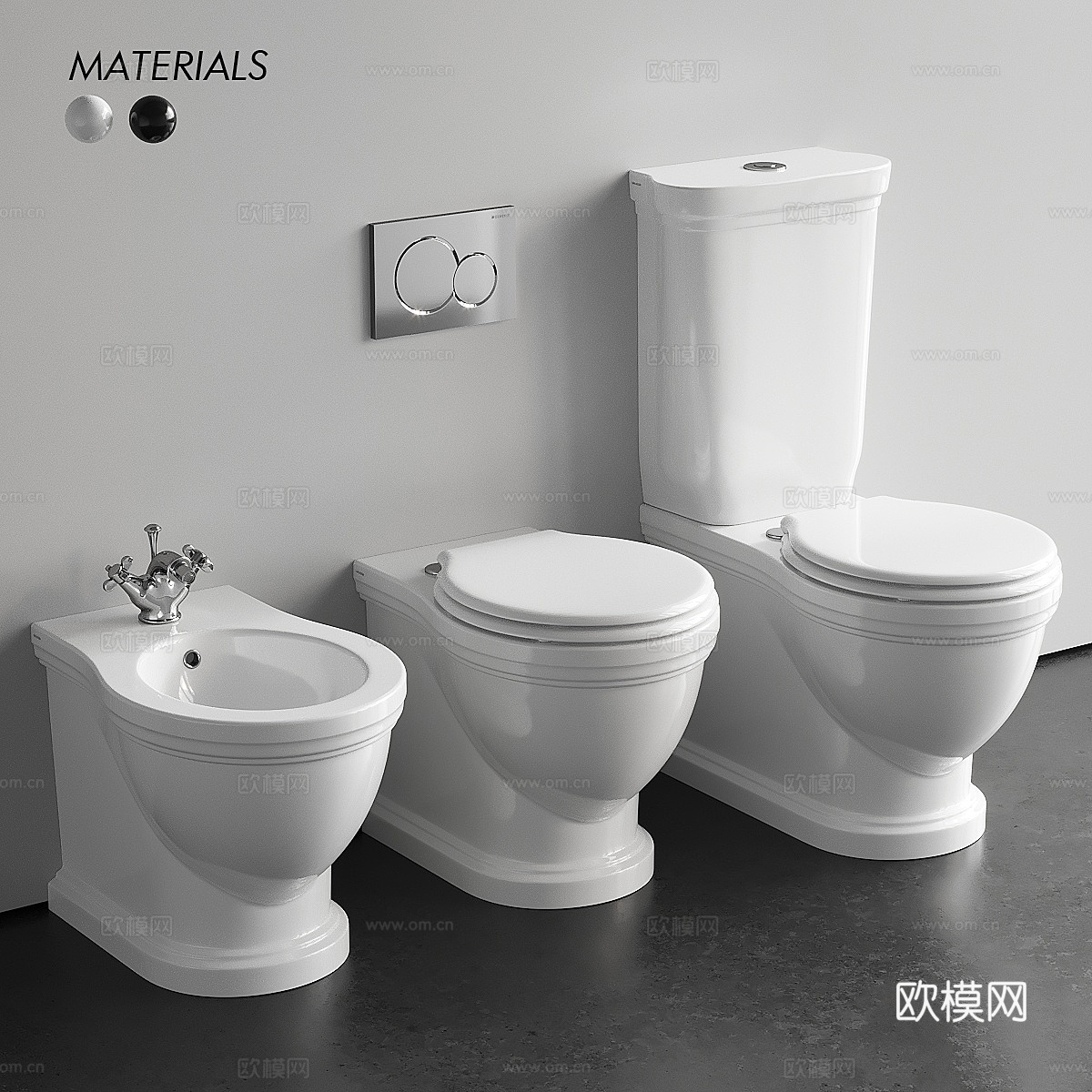 Galassia Ethos 马桶 Art. 8437 Ar3d模型下载