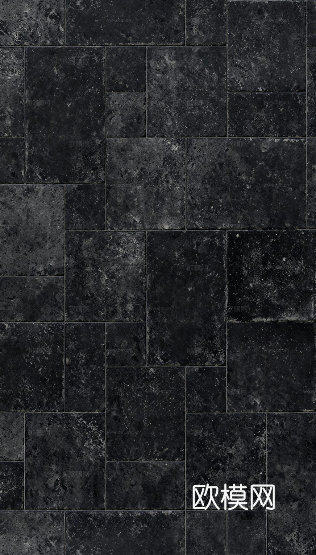 侘寂古堡砖 无缝 黑色做旧仿古砖 黑色复古砖 工业风做旧黑砖