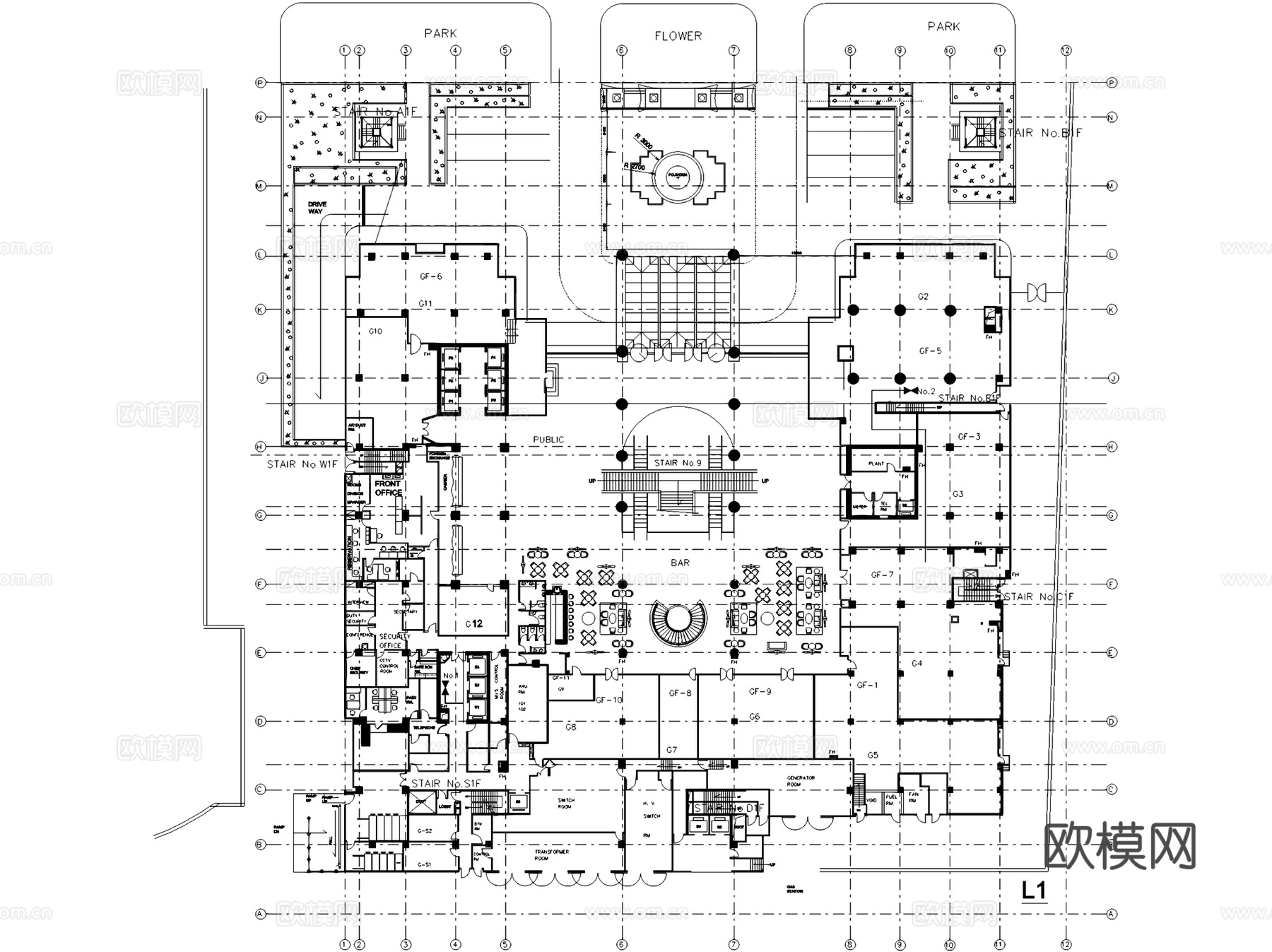 北京王府半岛酒店改造现状建筑CAD施工图cad施工图