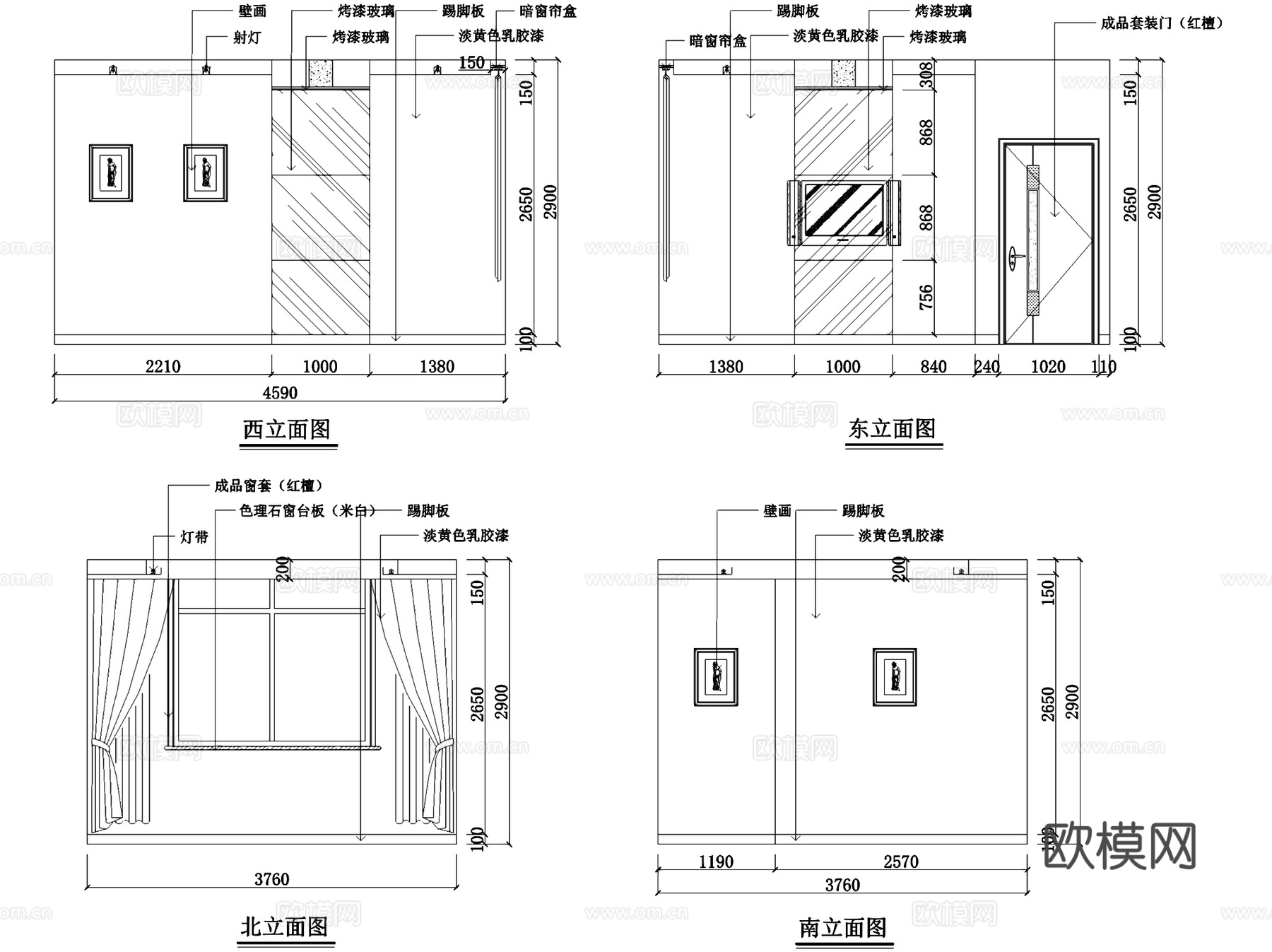 四甲大酒店餐厅室内工装CAD施工图cad施工图