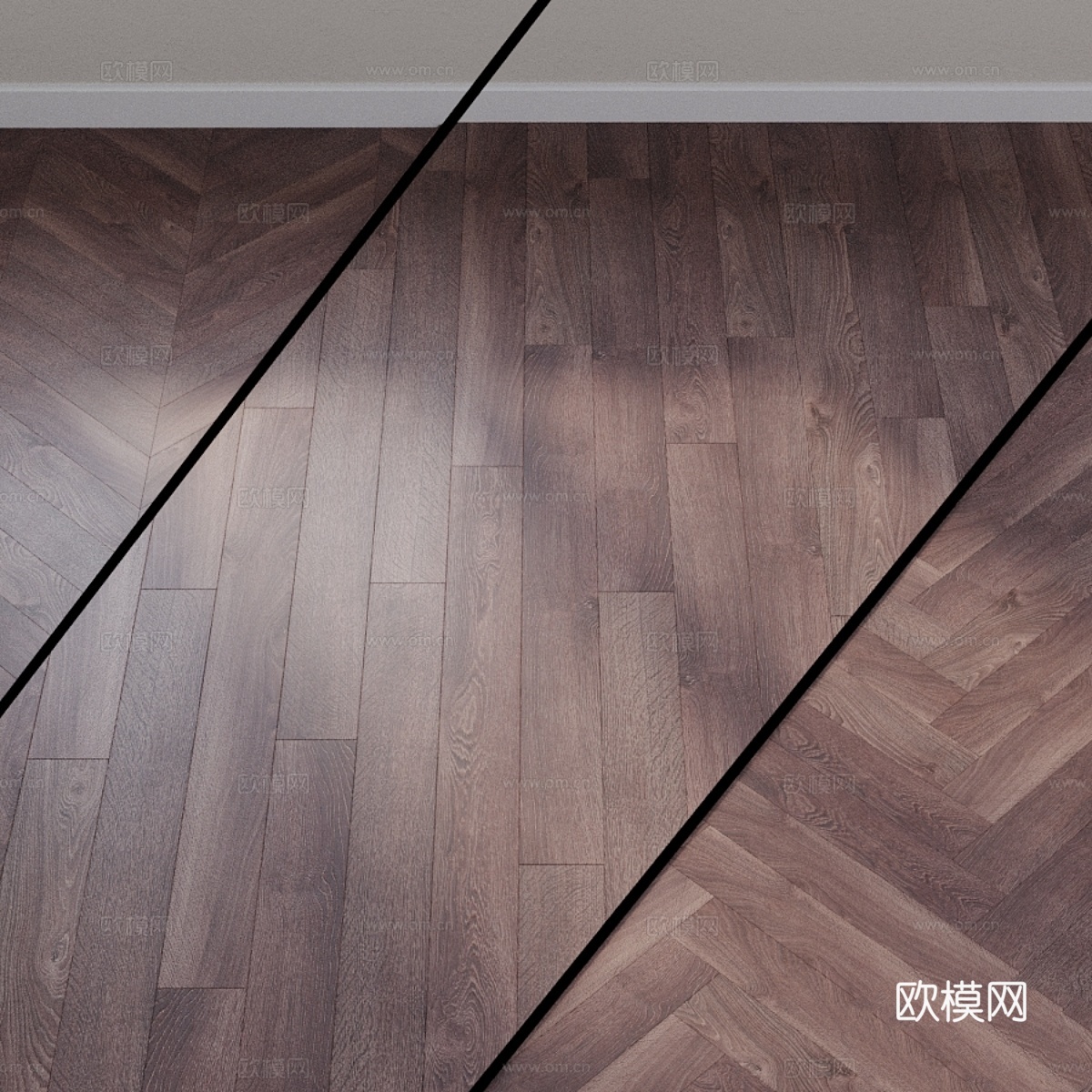 Quick-Step 复古橡木灰 CL1382 QSM 复合3d模型下载