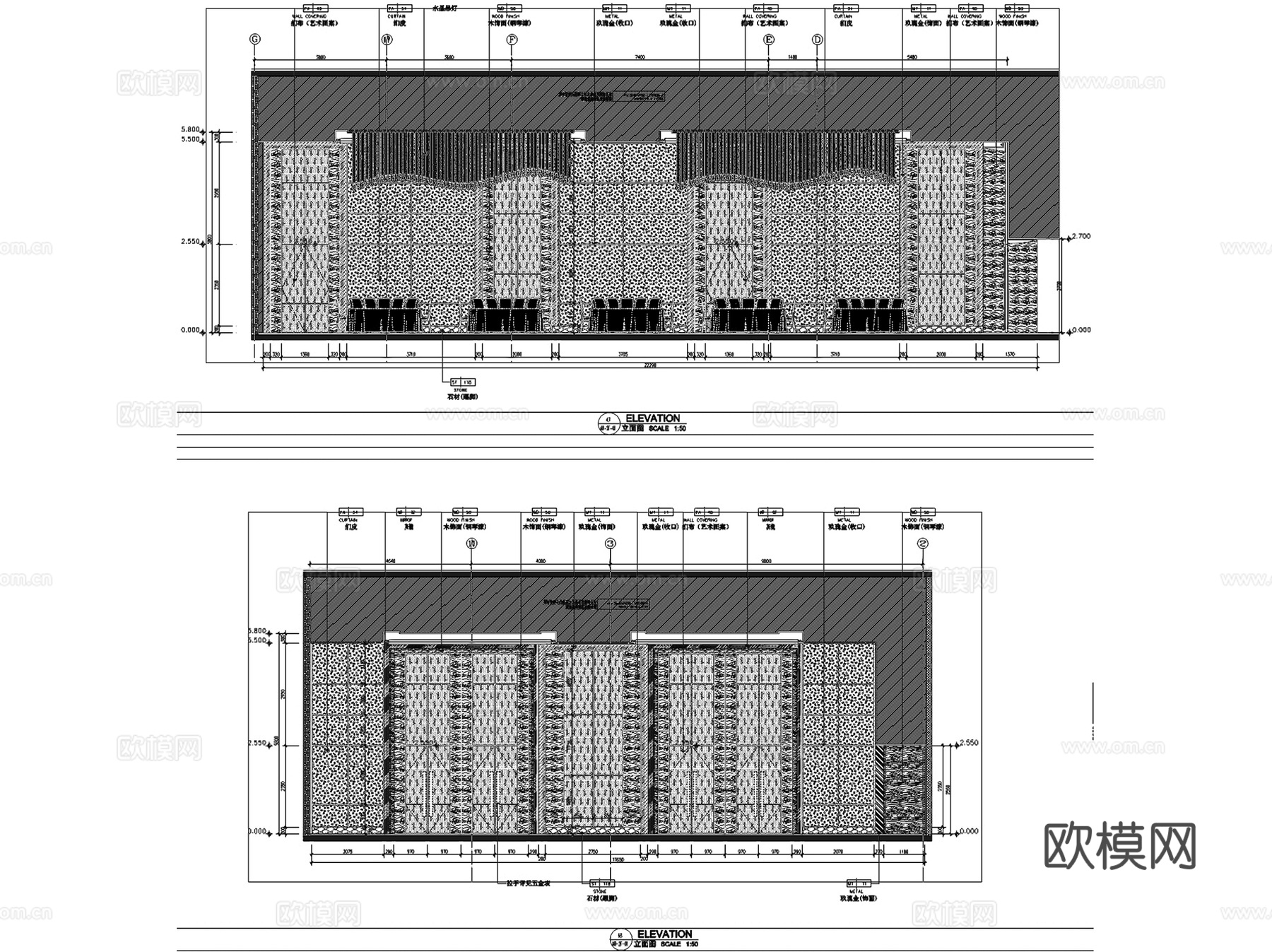 铭博达三亚华美达大酒店室内工装CAD施工图整套cad施工图