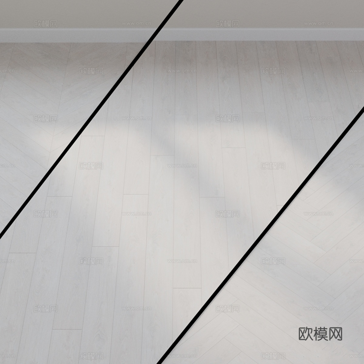 曼尼托巴橡木仿古饰面复合地板3d模型下载