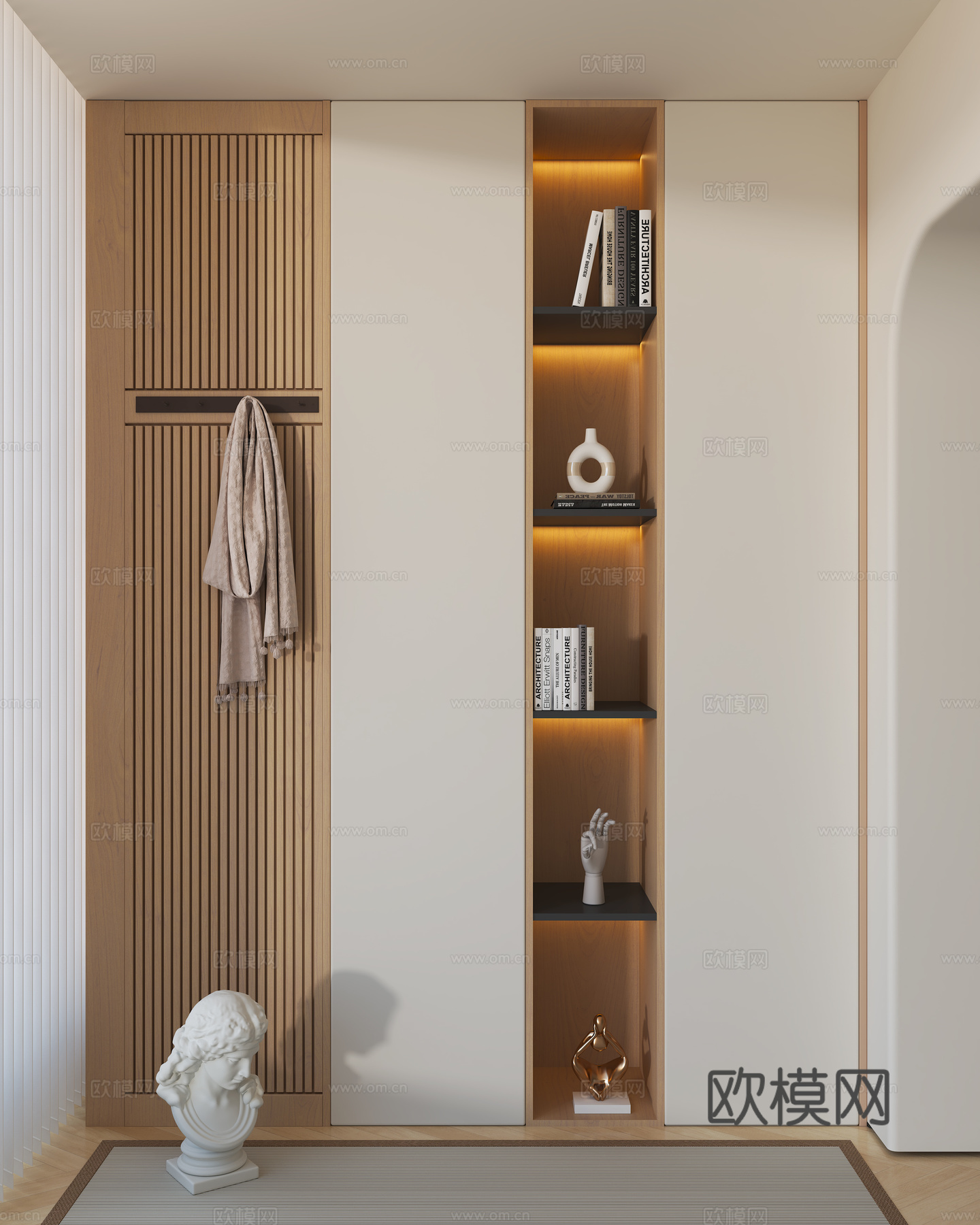 现代阳台柜3d模型下载