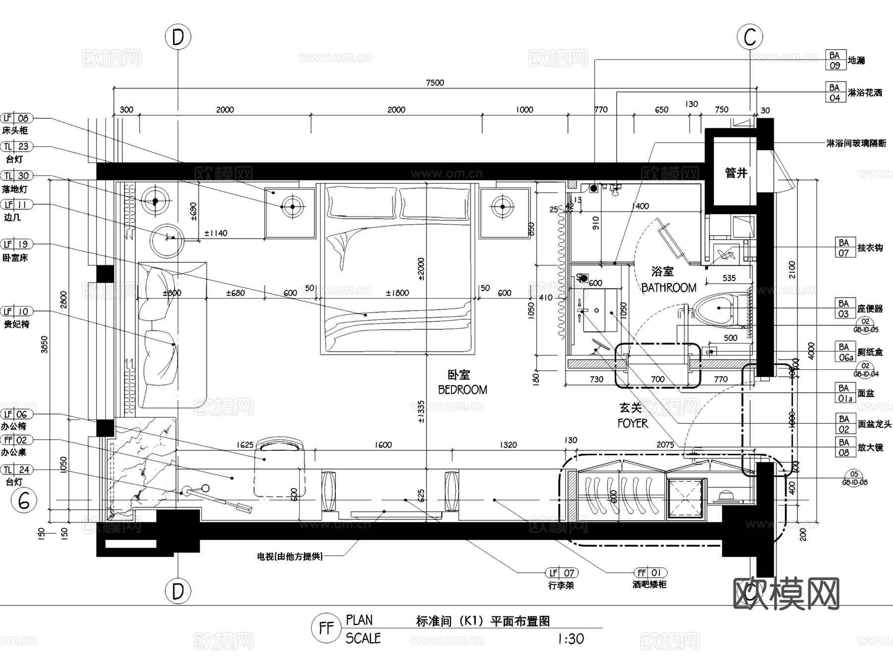 南京若航老山酒店室内工装CAD施工图整套cad施工图