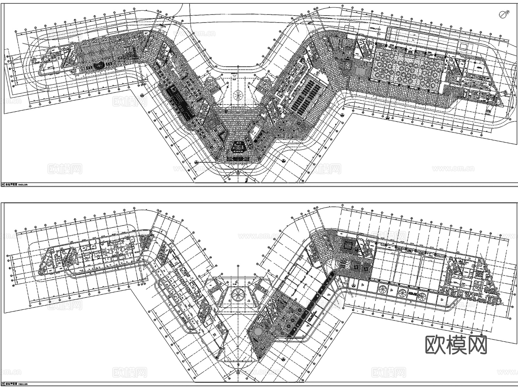 华润惠州小径湾花园艾美酒店公区室内工装CAD施工图cad施工图