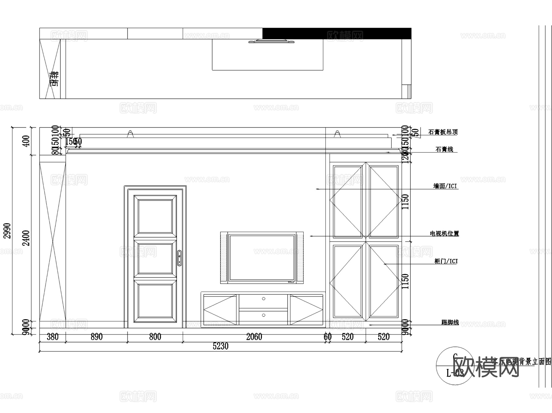 中南世纪城26#306美式四室两厅两卫大平层室内家装CADcad施工图