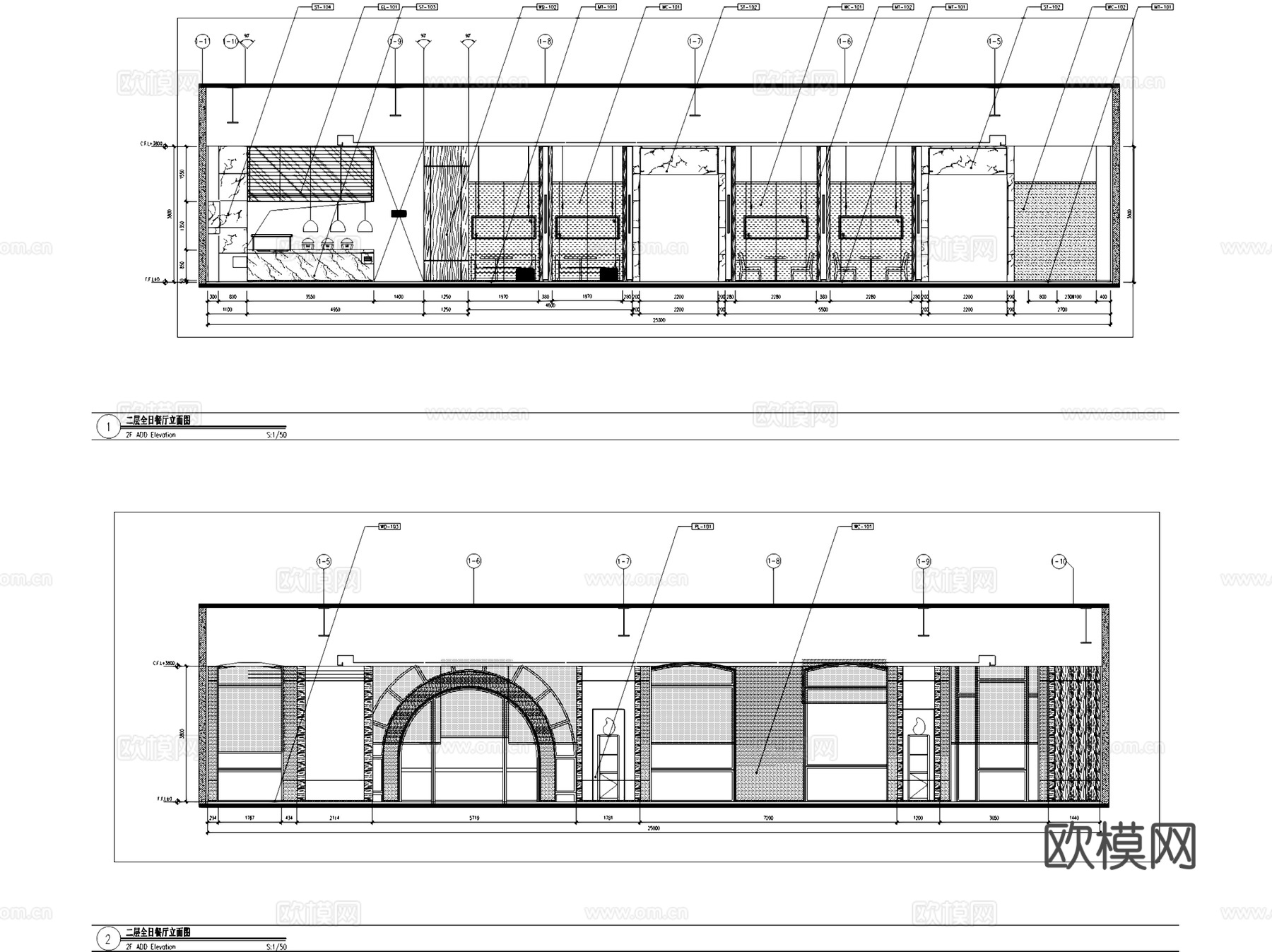 海航首府雅诗阁酒店室内工装CAD施工图cad施工图