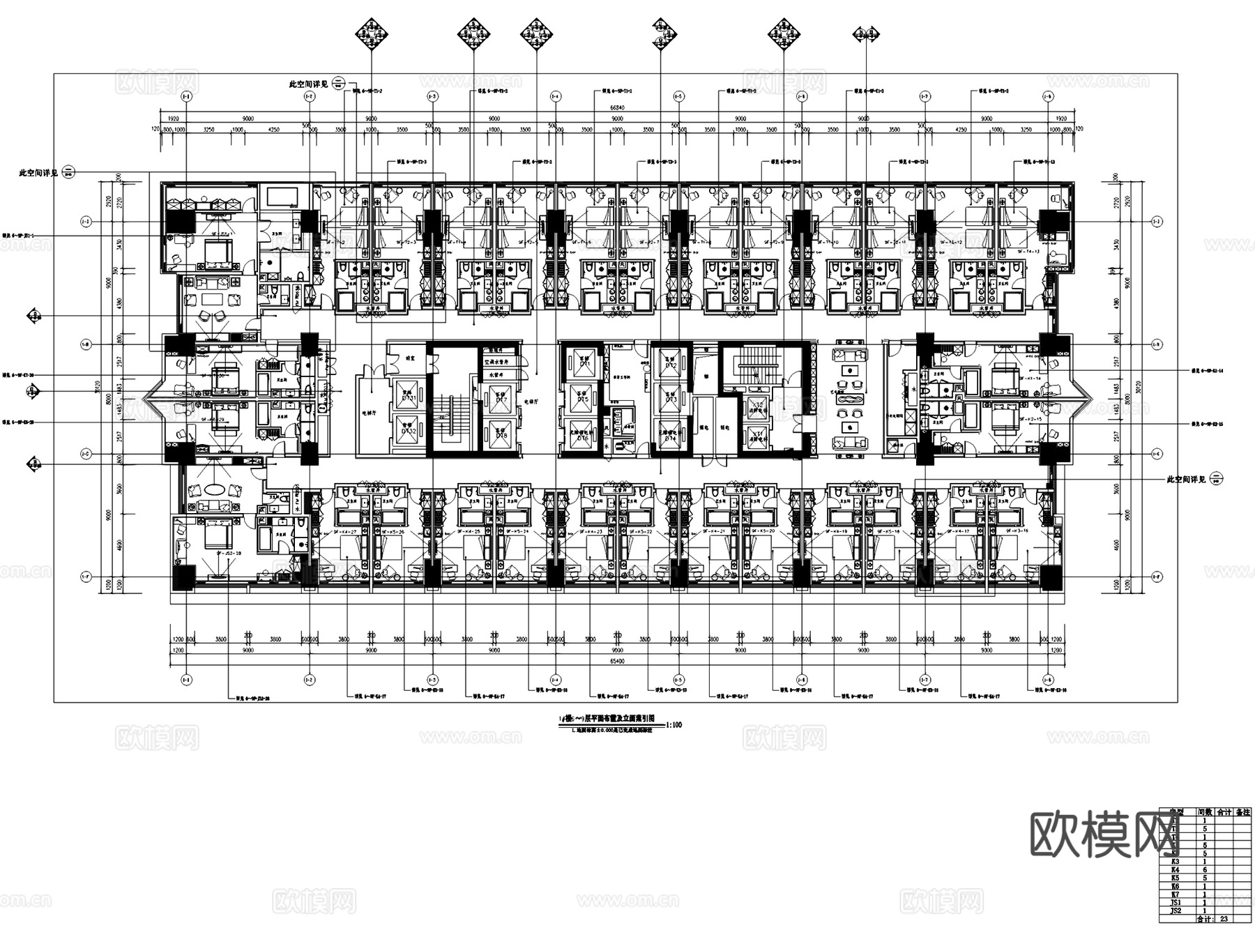 大鼎世纪广场戴斯大酒店客房室内工装CAD施工图cad施工图