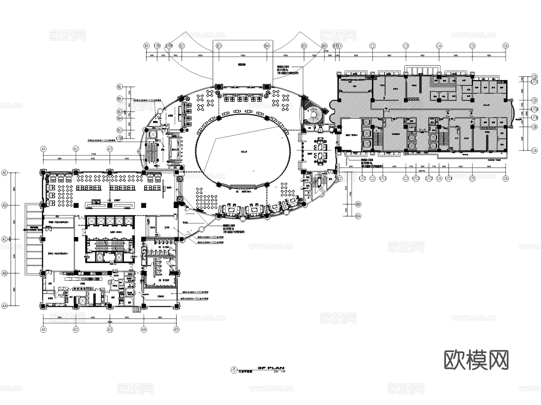 昆山隆祺丽景国际酒店室内工装CAD施工图cad施工图