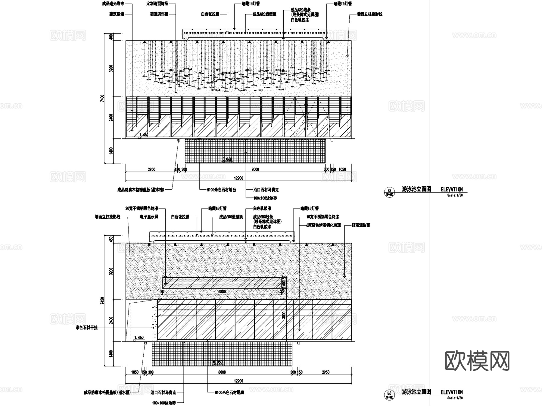 常熟大酒店客房楼扩建室内工装CAD施工图cad施工图