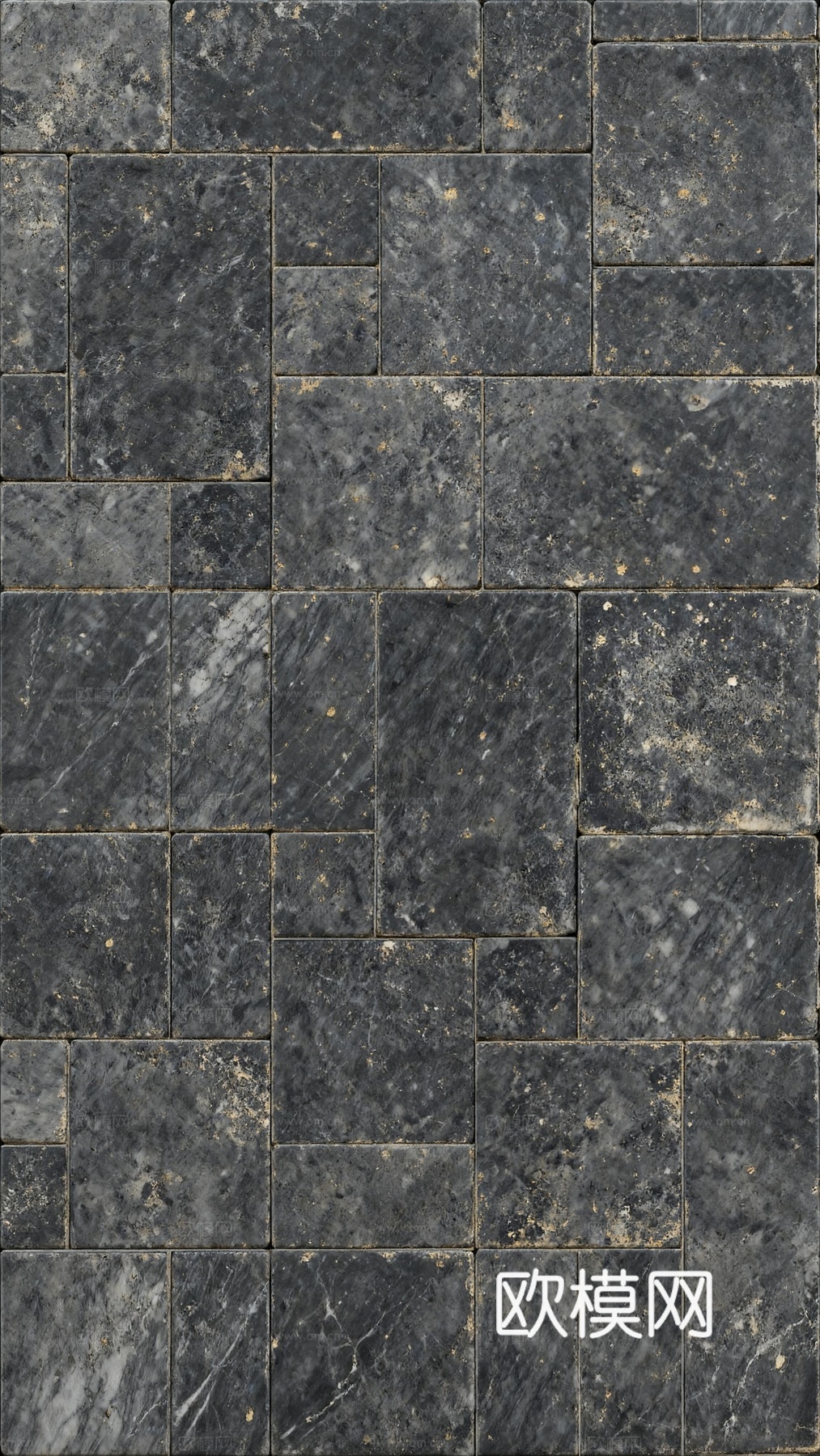 侘寂古堡砖 无缝 黑色做旧仿古砖 黑色复古砖 工业风做旧黑砖