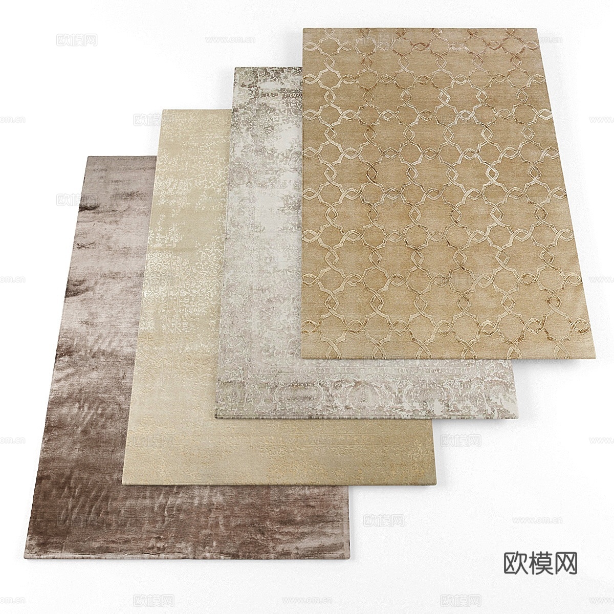 新古典地毯3d模型下载