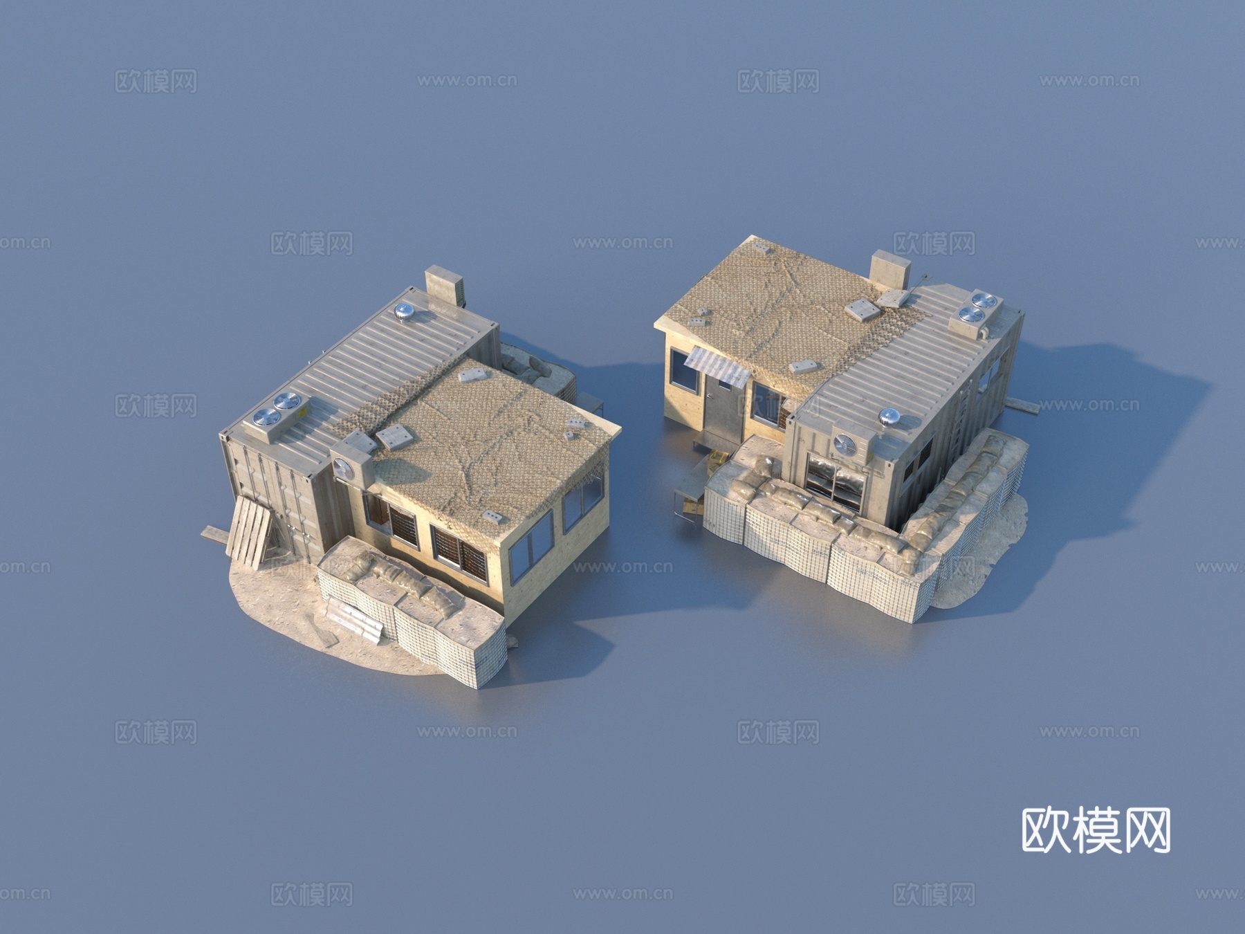 集装箱房 板房3d模型下载