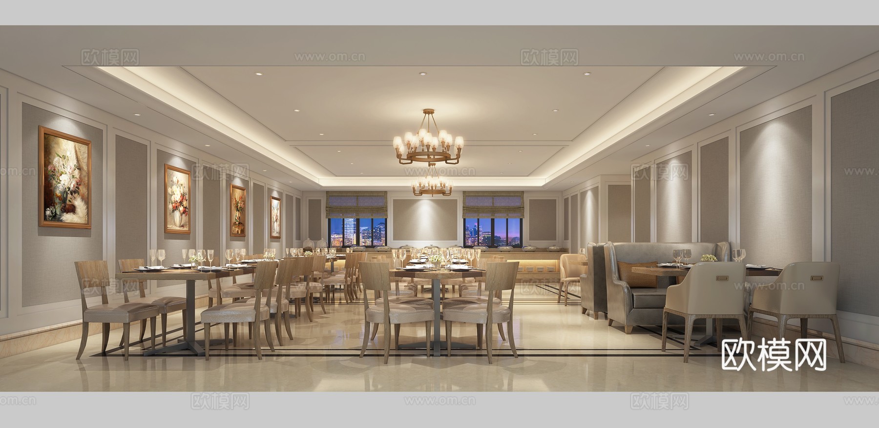 酒店早餐厅图纸cad施工图