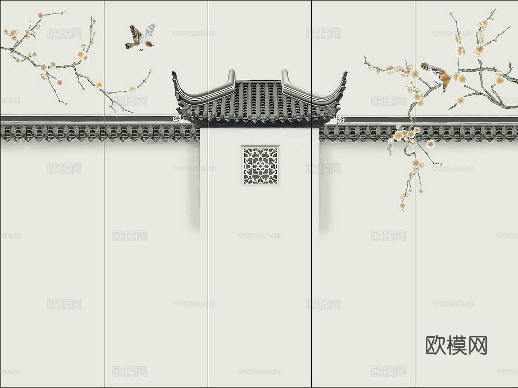 新中式立体壁画 背景墙壁画 山水壁画 墙画 壁纸 墙纸 墙布