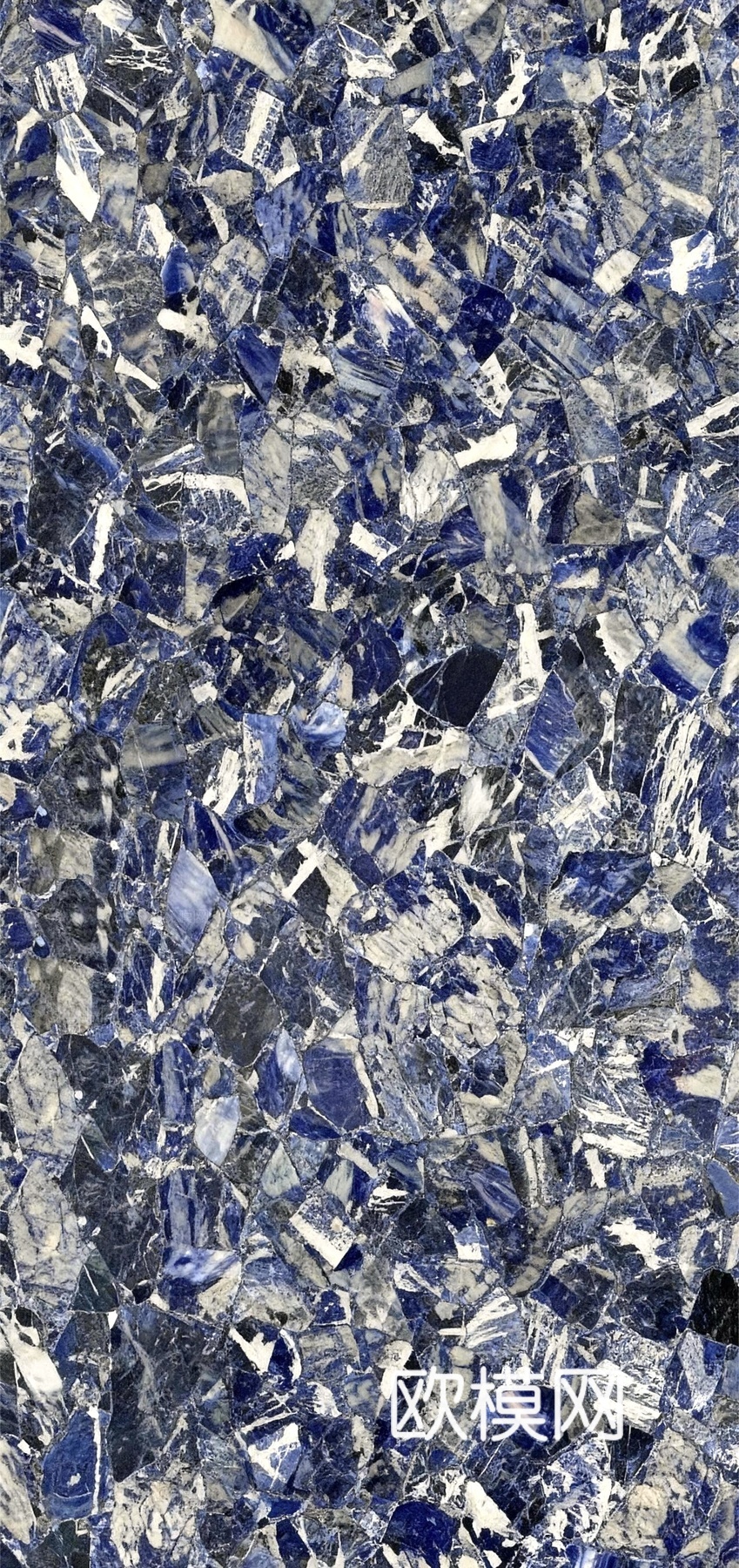 景泰蓝半宝石 蓝色大理石拼花 蓝宝石拼花奢石