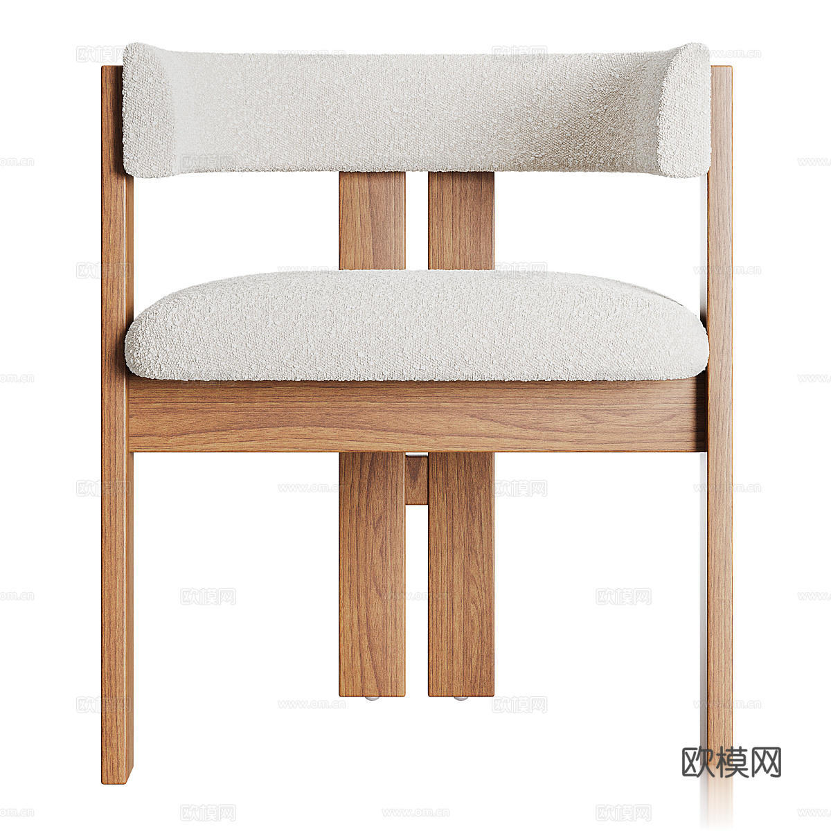 现代意式 Ceremonie 餐椅3d模型下载（渲染图3）