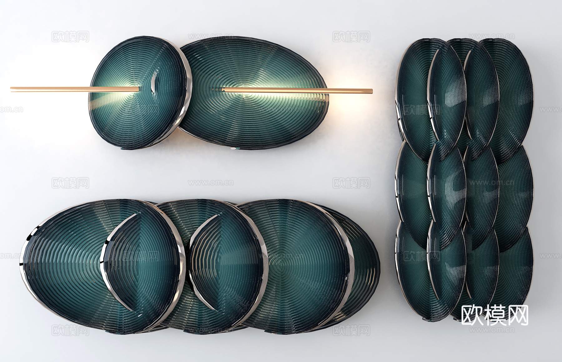 墙饰3d模型下载