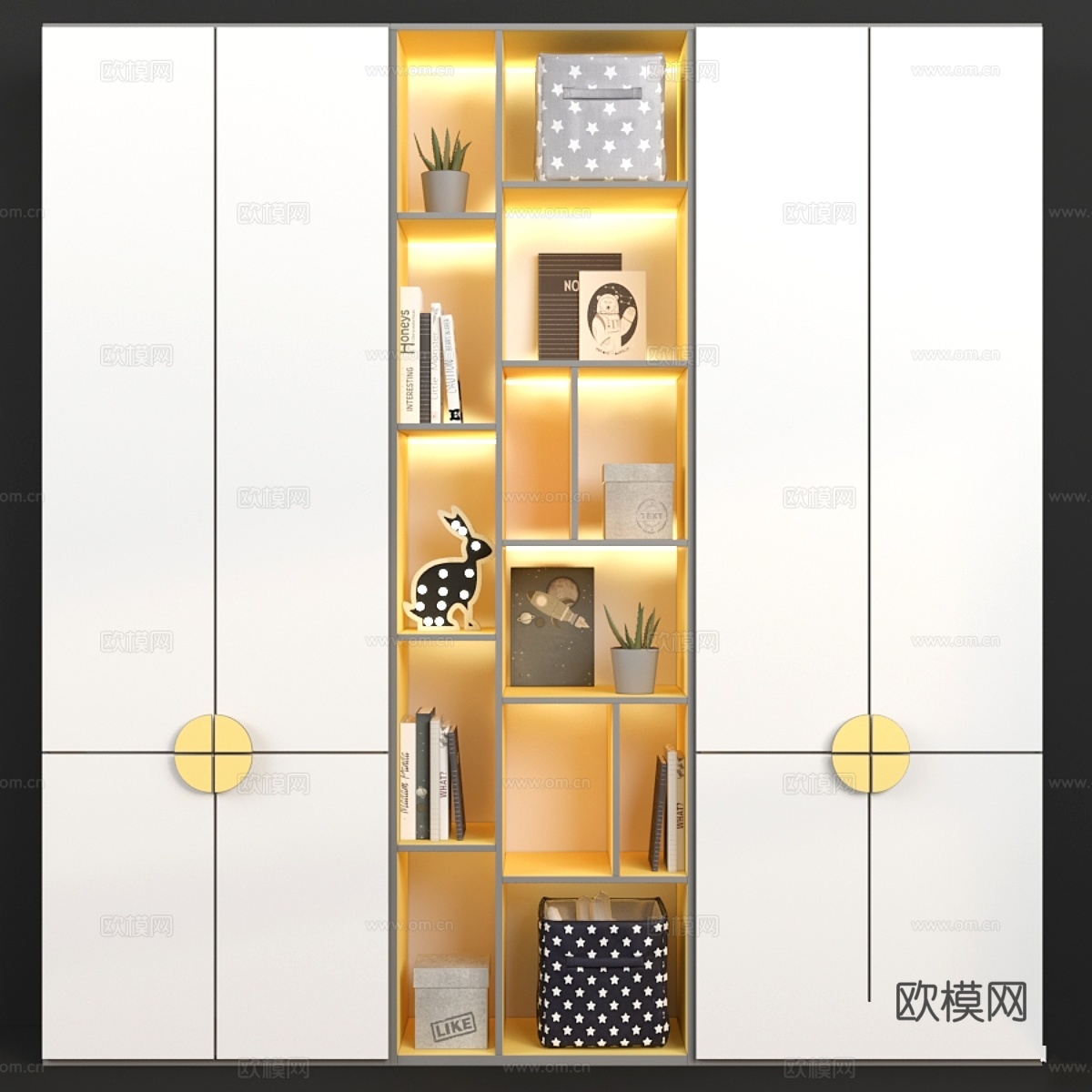 儿童家具定制 儿童柜3d模型下载