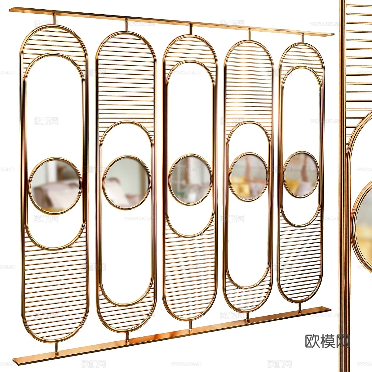装饰隔断 673d模型下载