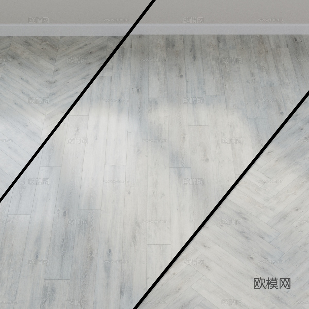 Wineo 1000纯木纹系列北极橡木乙烯基复合地板3d模型下载