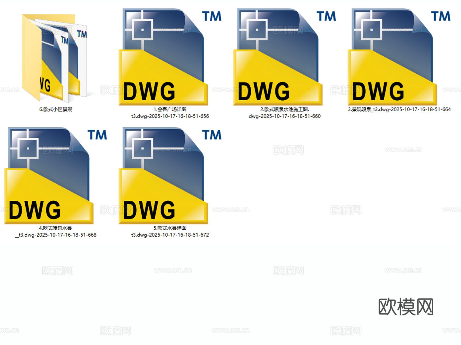 欧式景观小品 水景喷泉 欧式喷泉 欧式水景 欧式小品cad施工图