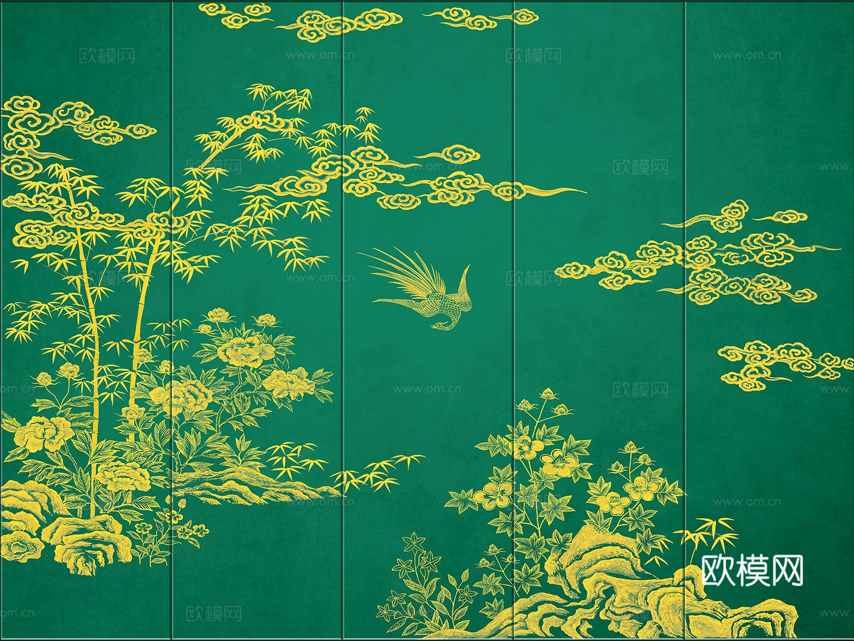 新中式立体壁画 背景墙壁画 山水壁画 墙画 壁纸 墙纸 墙布