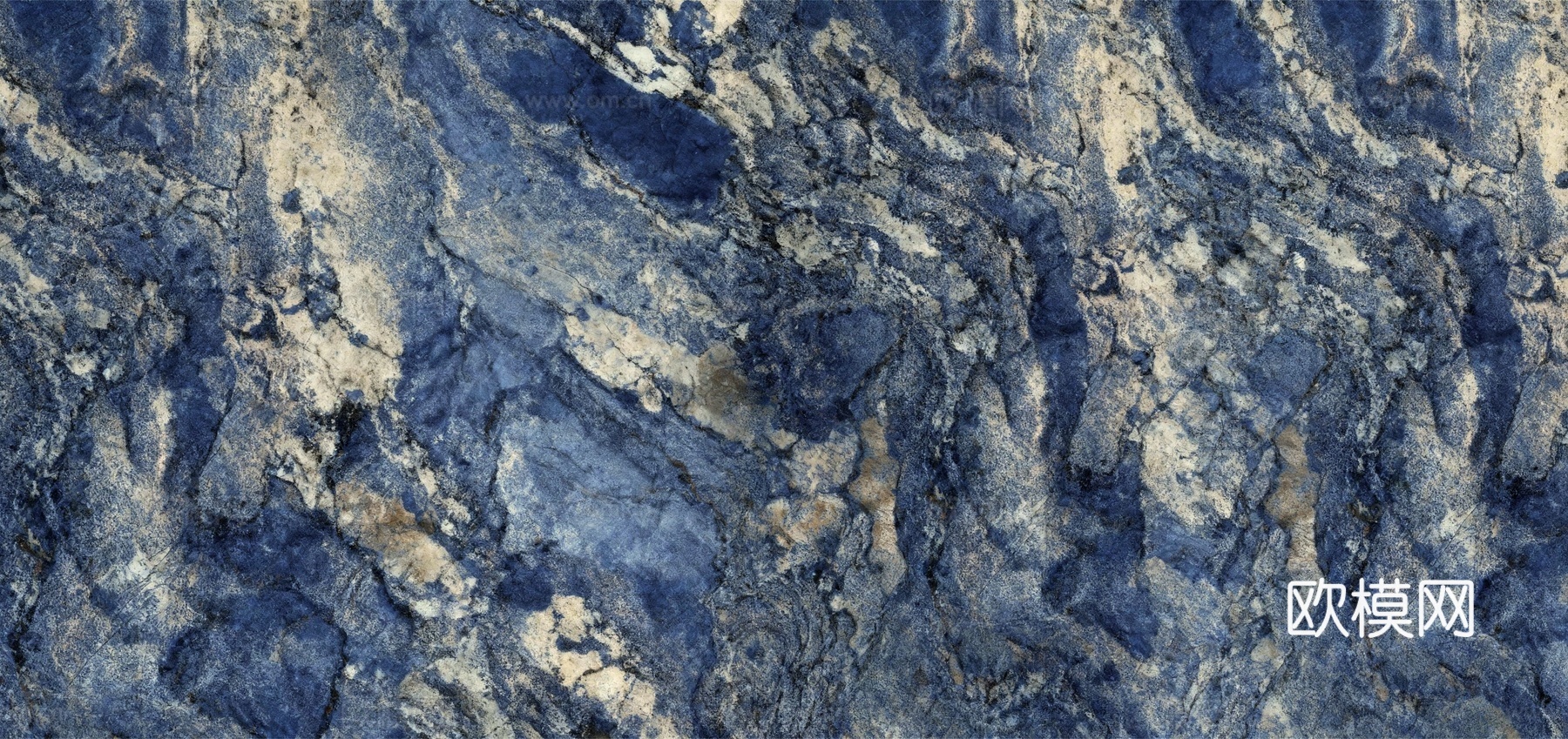 玻利维亚蓝奢石 蓝宝石大理石 蓝色大理石瓷砖岩板